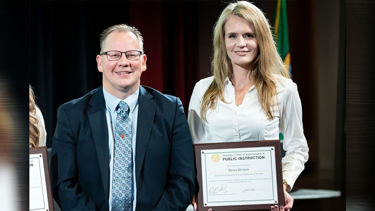 Washougal School District's Dana Wilson named Washington State Classified School Employee of the Year