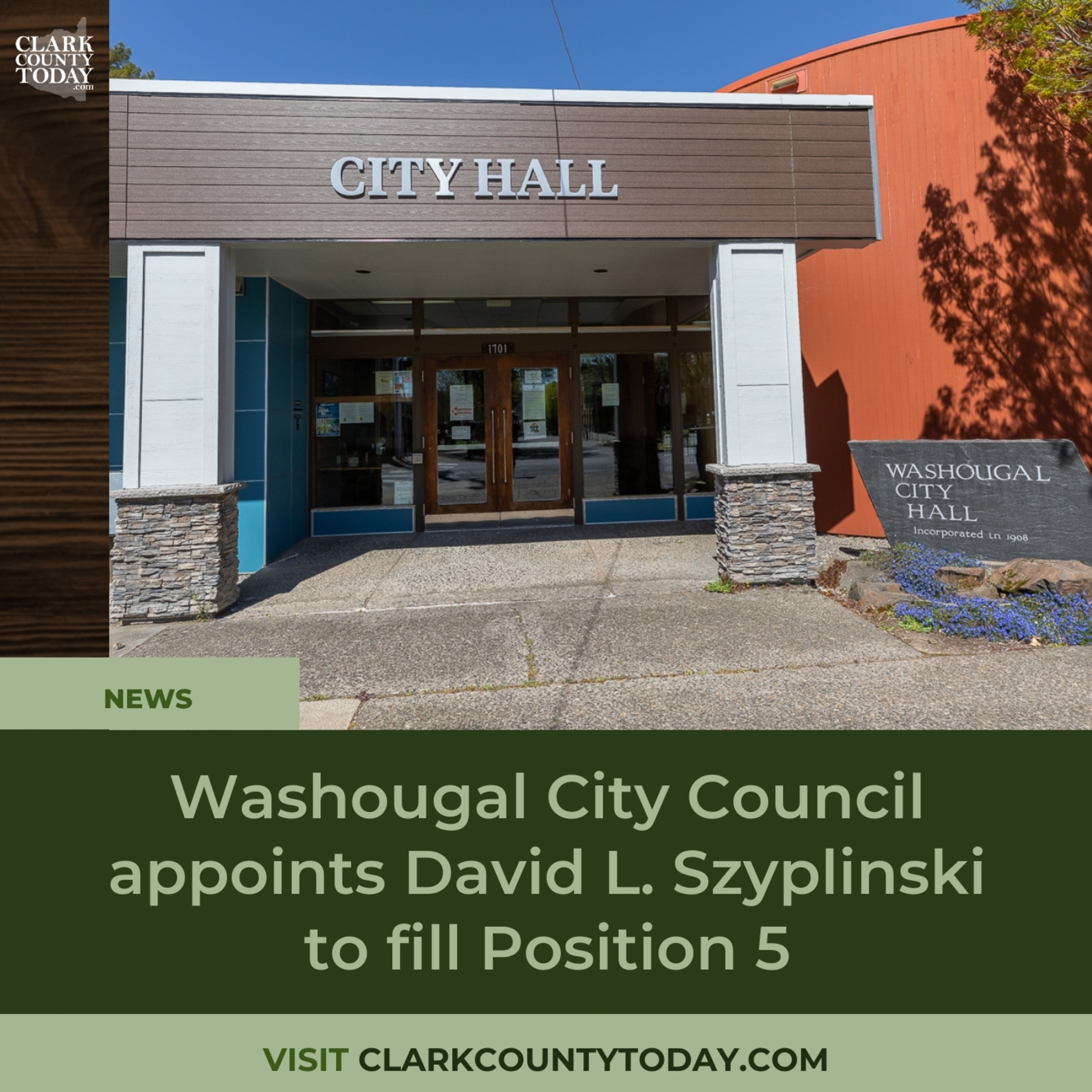 Washougal City Council appoints David L. Szyplinski to fill Position 5 episode artwork