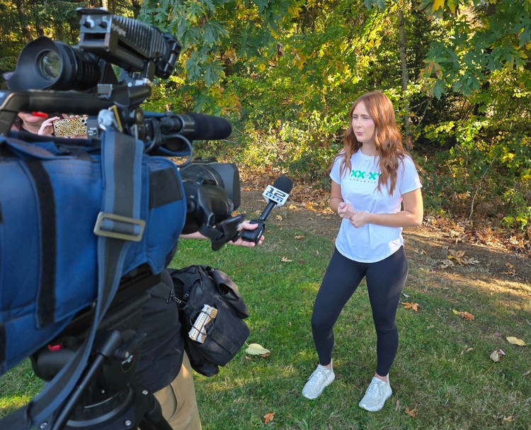 Frances Staudt, a senior at Tumwater High School, was in Camas on Wednesday to say thanks to athletes in Clark County who are taking a stand for fair play in girls sports.