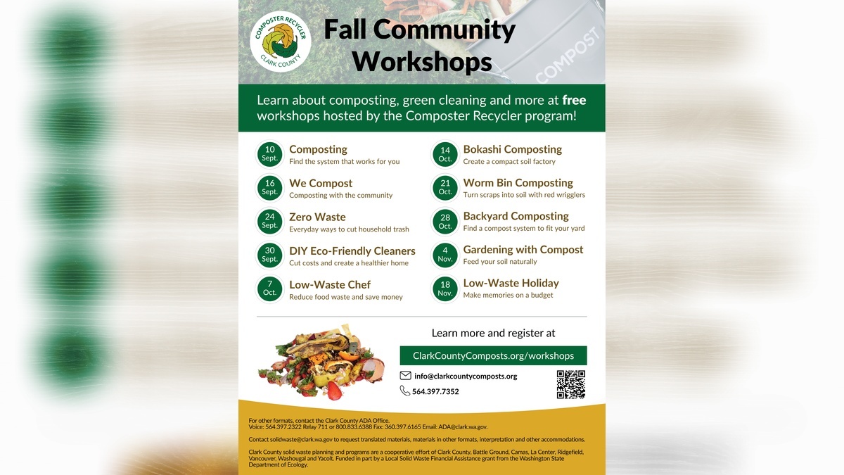 Free in-person workshops help residents reduce waste and save money