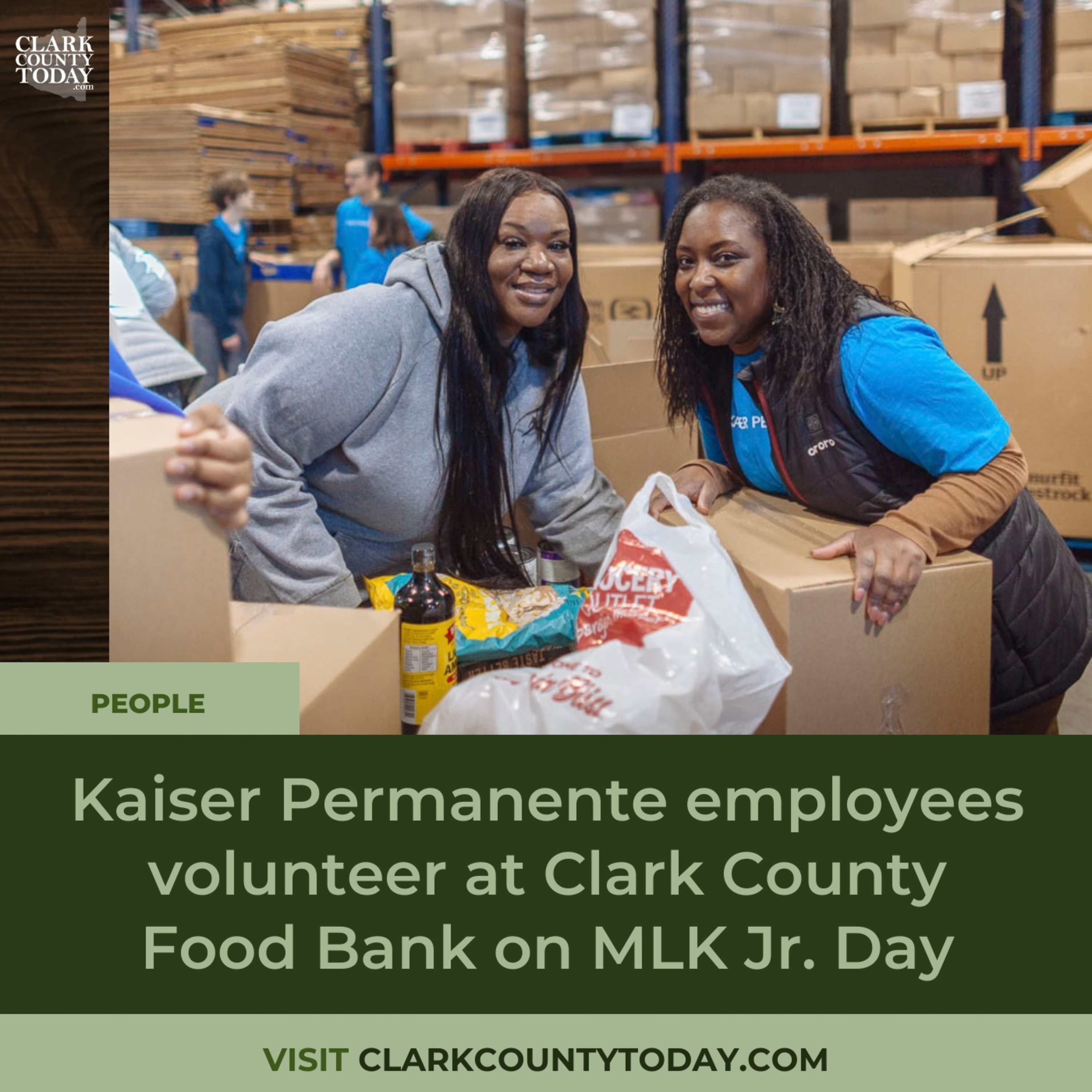 Kaiser Permanente employees volunteer at Clark County Food Bank on MLK Jr. Day episode artwork
