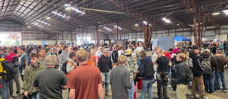 The Nutter Family Foundation expected close to 1,000 high school students from the region to participate in Friday’s Dozer Day Hands-On Career Fair