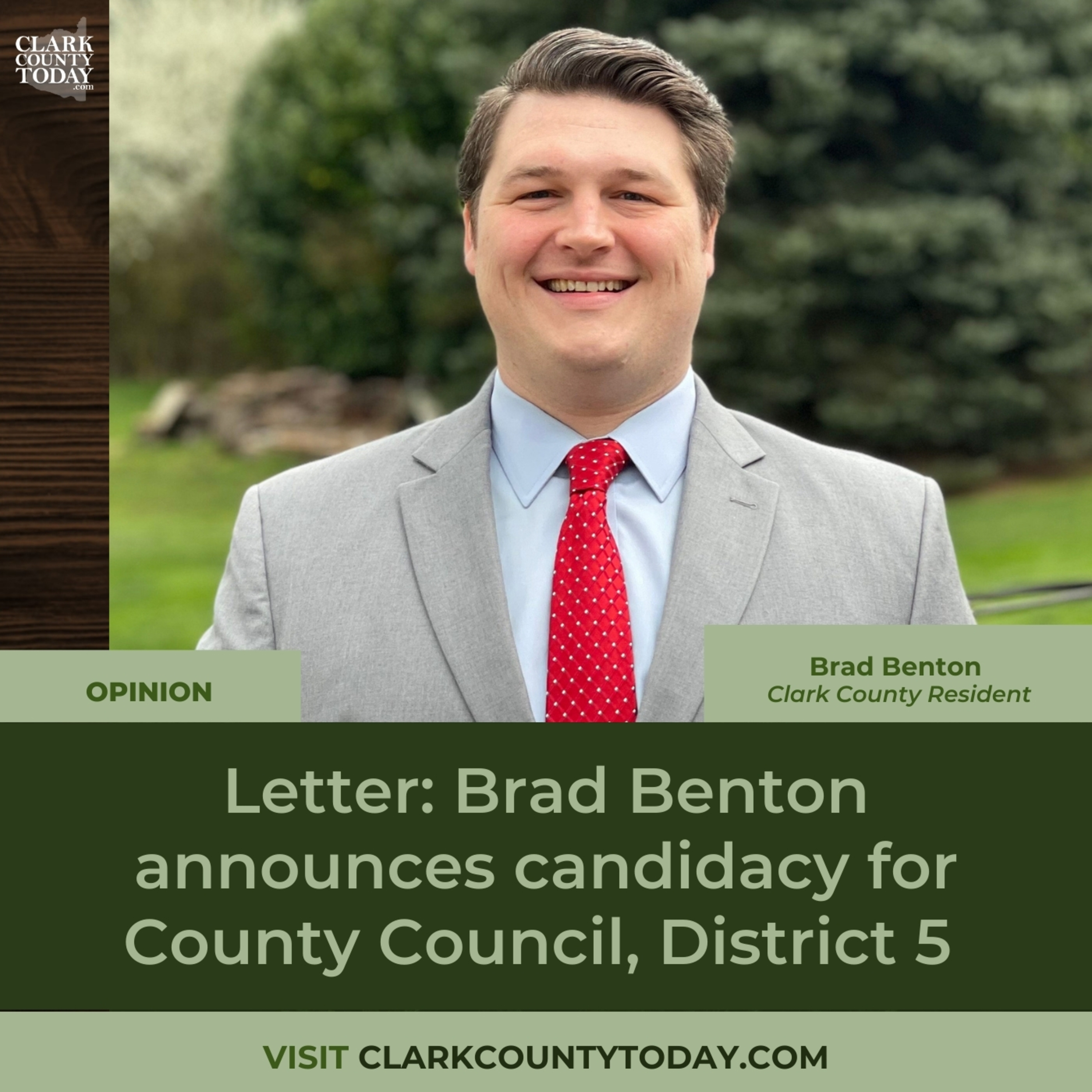 Letter: Brad Benton announces candidacy for County Council, District 5 episode artwork