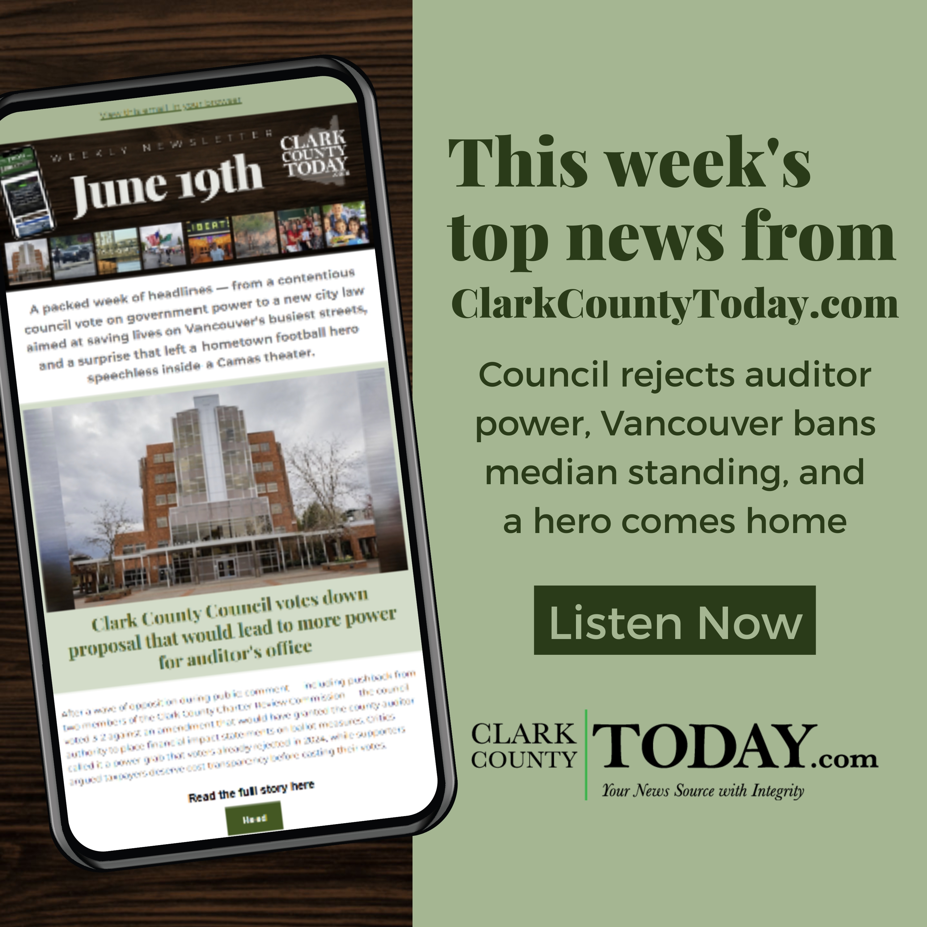 Council Votes, Bridge Costs, and a Camas Football Surprise episode artwork