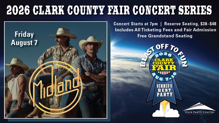 GRAMMY-nominated Midland, I Love The '90s Tour, and Collective Soul headline the 2026 Clark County Fair concert series.