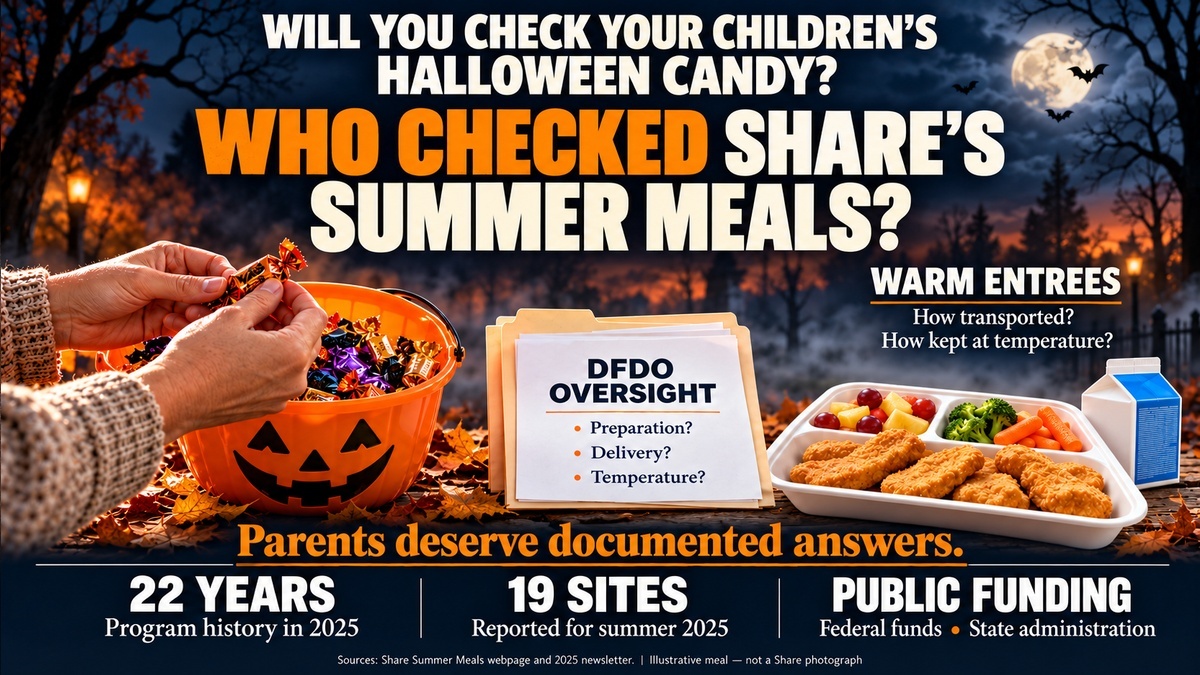 Letter: Check the Halloween Candy. Who Checked Share’s Summer Meals?