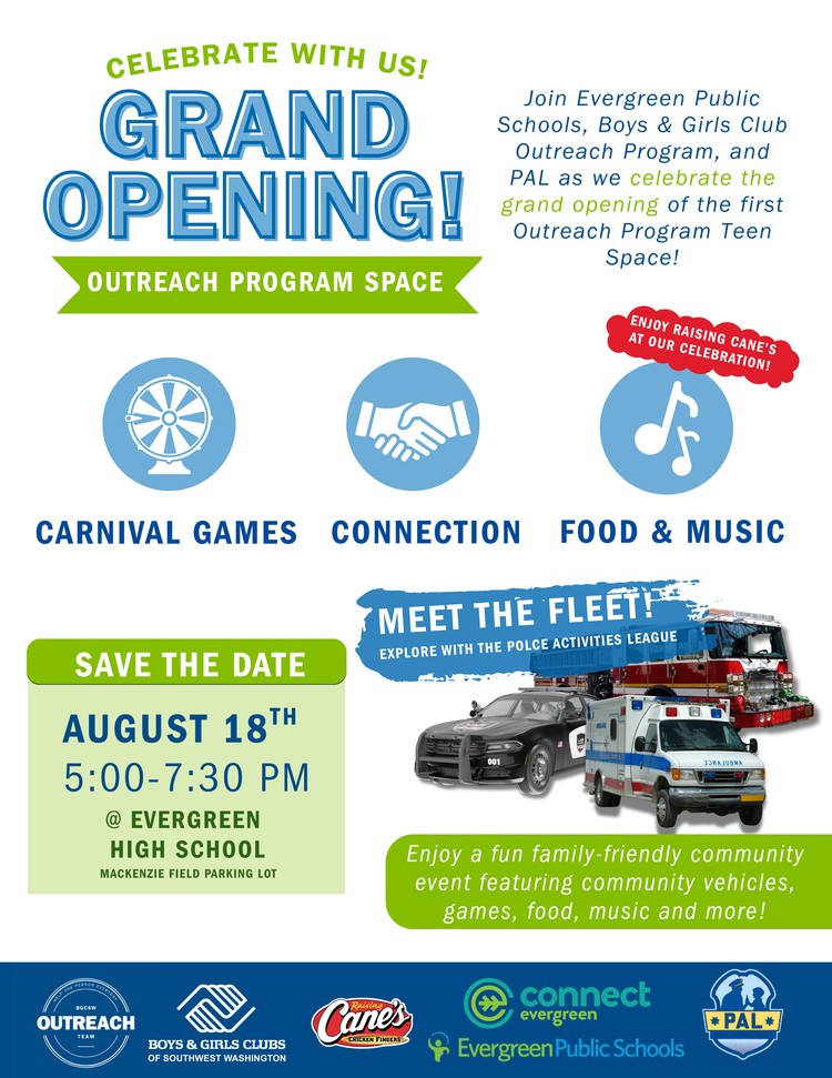 Boys & Girls Clubs of SW Washington opens its first dedicated Outreach space at Evergreen High School, funded through OSPI.