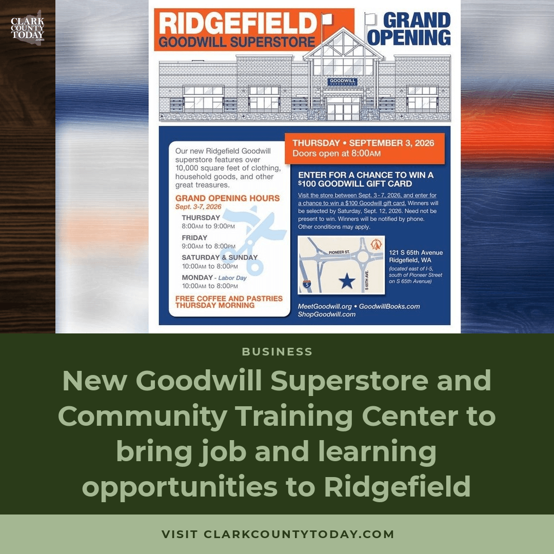 Goodwill Opens Ridgefield Location with Free Job Training