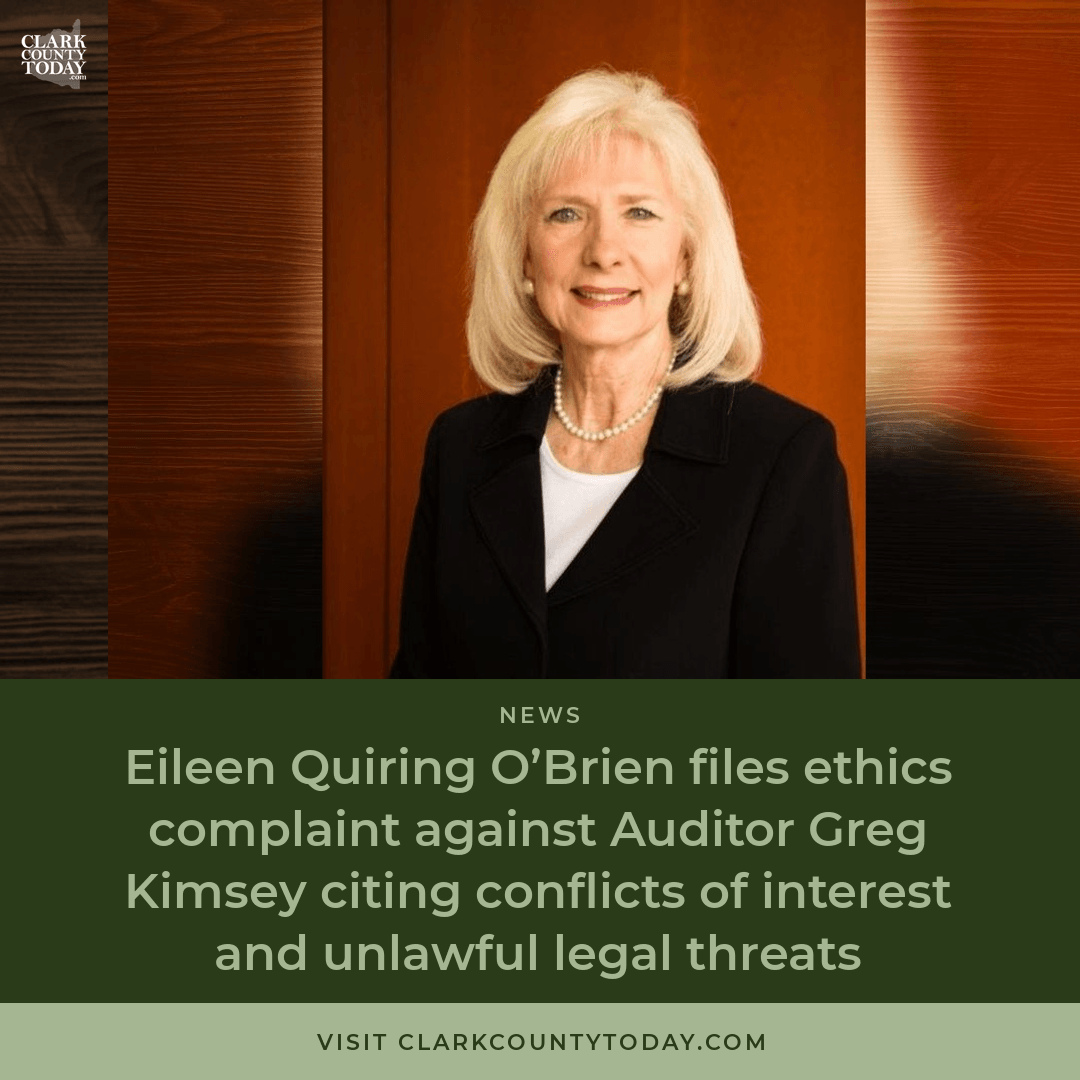 Audio artwork for “Eileen Quiring O’Brien files ethics complaint against Auditor Greg Kimsey citing conflicts of interest and unlawful legal threats”