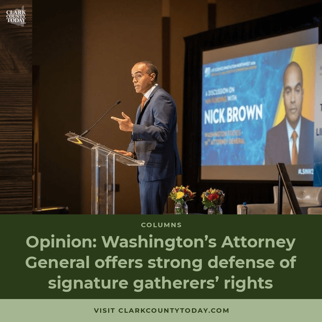 WA's AG Defends Signature Gatherers' Rights