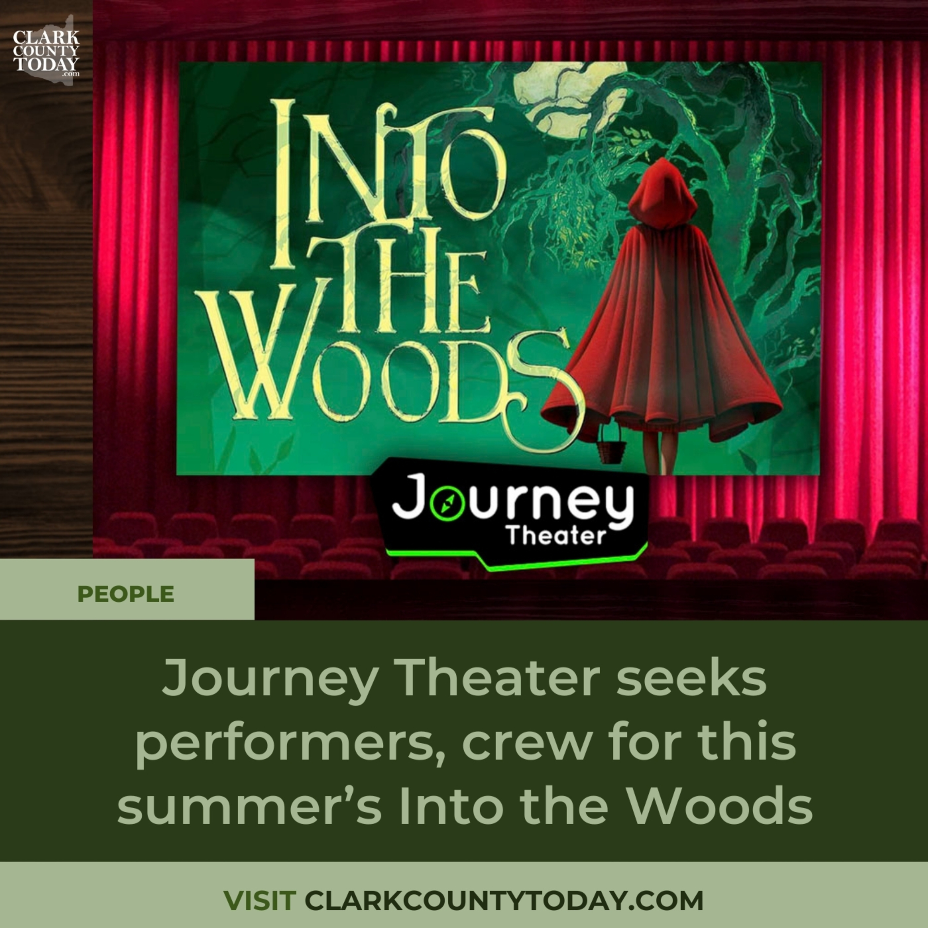 Journey Theater seeks performers, crew for this summer’s Into the Woods episode artwork