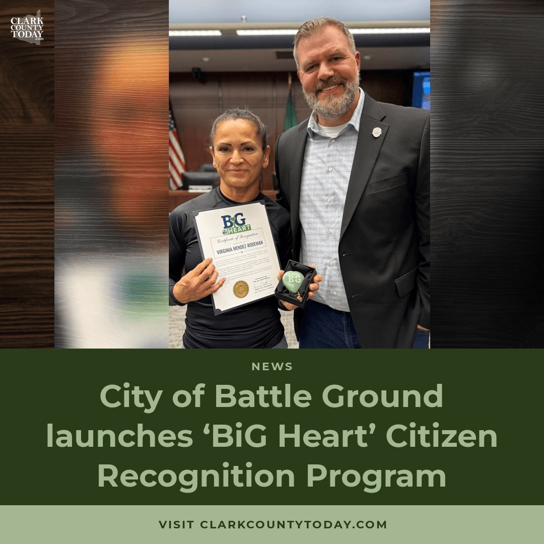 Battle Ground Launches BiG Heart Citizen Recognition Program