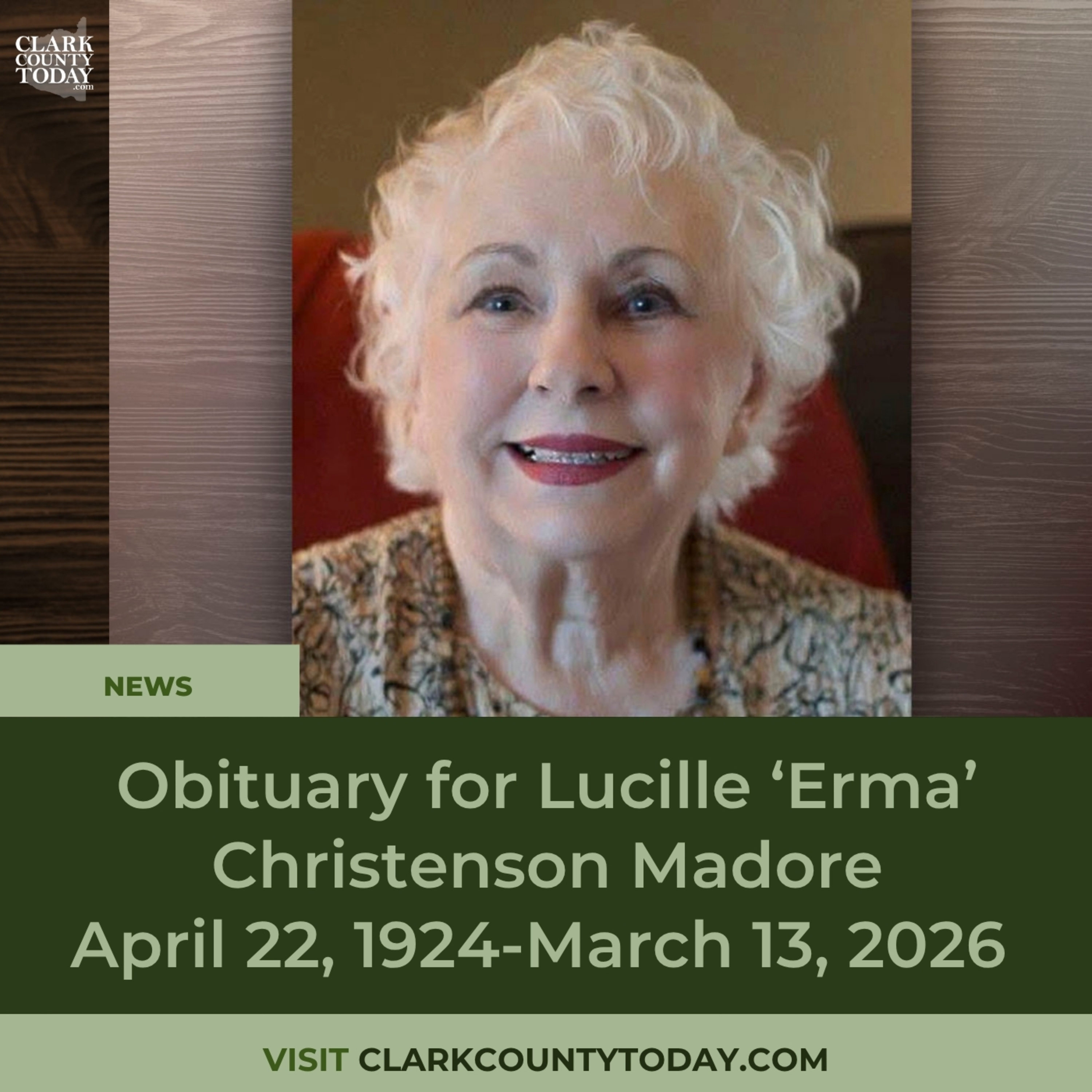 Lucille ‘Erma’ Christenson Madore’s Family Legacy in Vancouver, WA