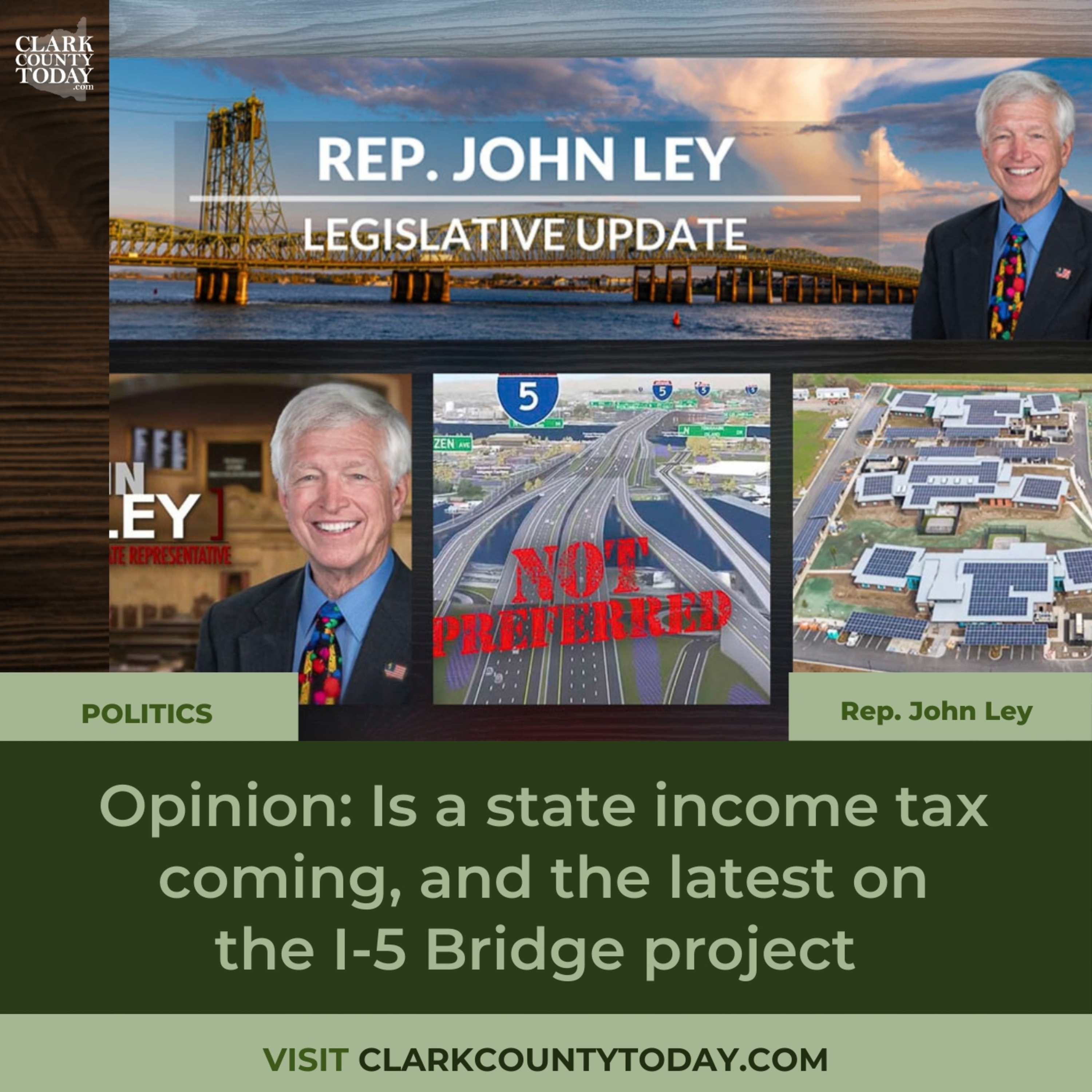 Opinion: Is a state income tax coming, and the latest on the I-5 Bridge project episode artwork