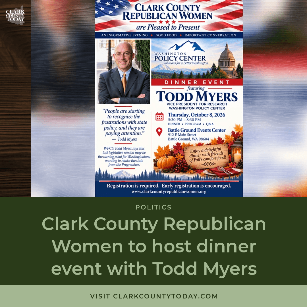 Audio artwork for “Todd Myers Speaks at Clark County Republican Women Dinner”