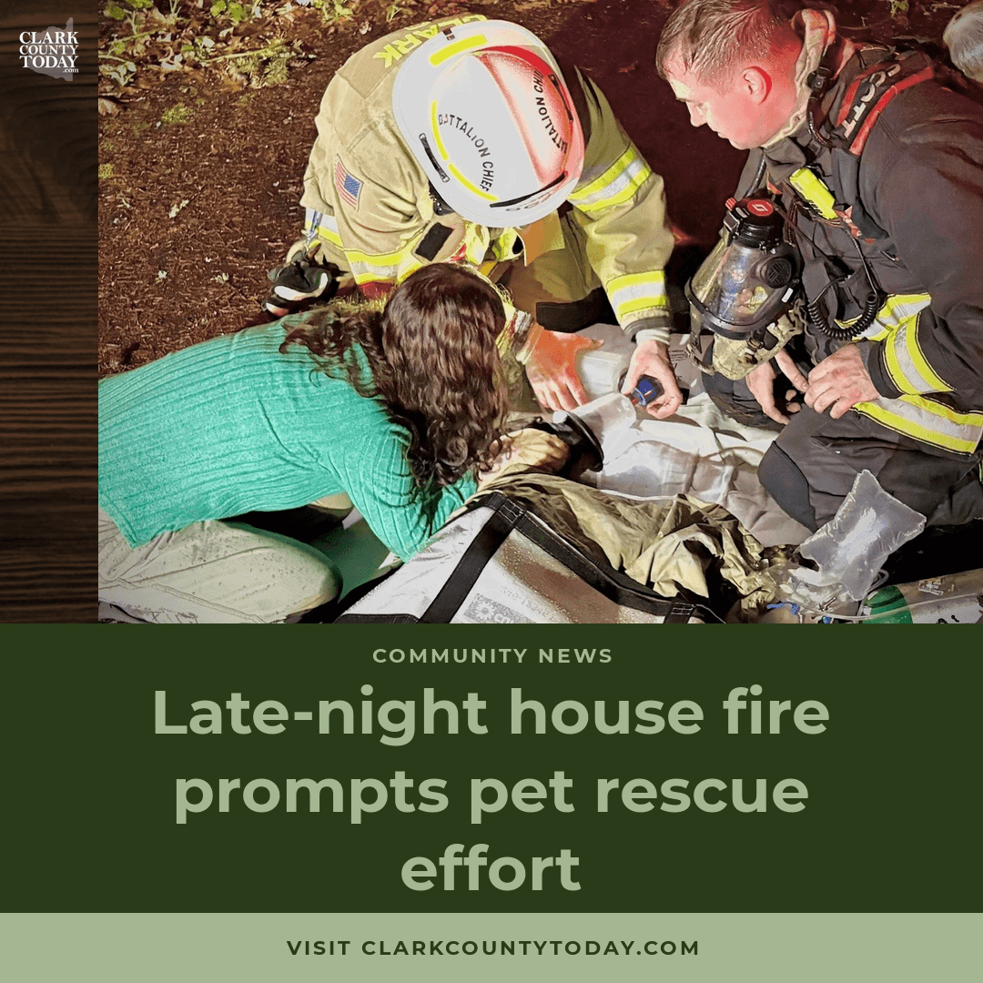 Vancouver Fire Crews Rescue Pets from House Fire