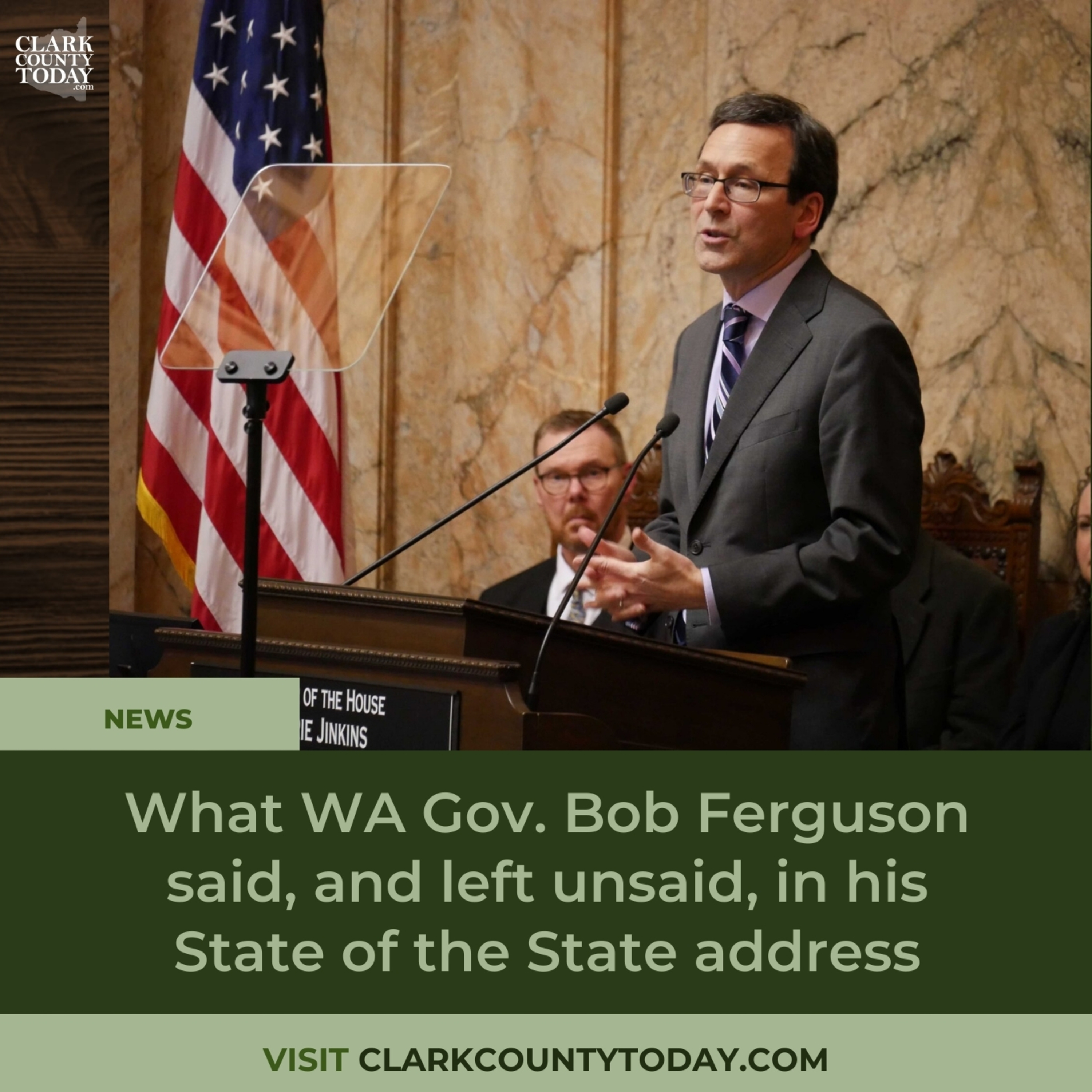 What WA Gov. Bob Ferguson said, and left unsaid, in his State of the State address episode artwork
