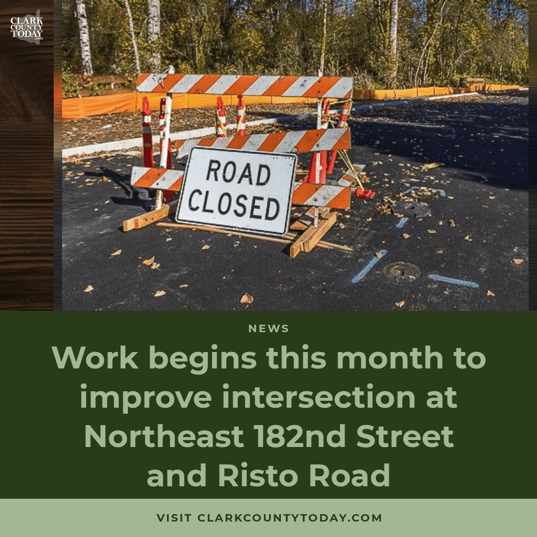 Roundabout Coming to NE 182nd Ave & Risto Road