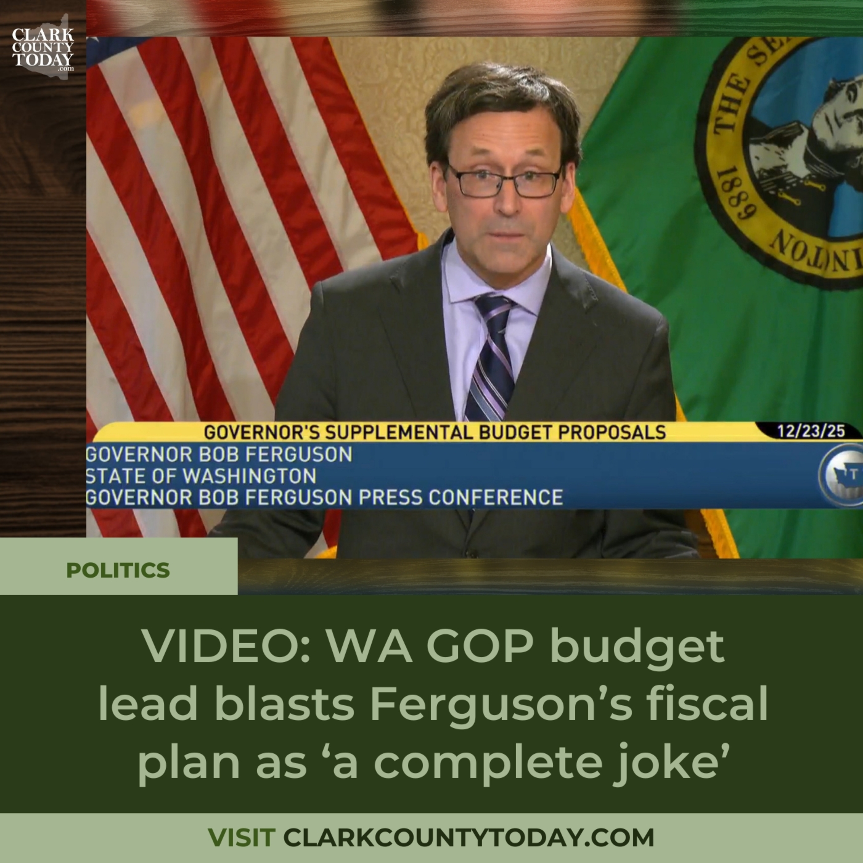 VIDEO: WA GOP budget lead blasts Ferguson’s fiscal plan as ‘a complete joke’ episode artwork