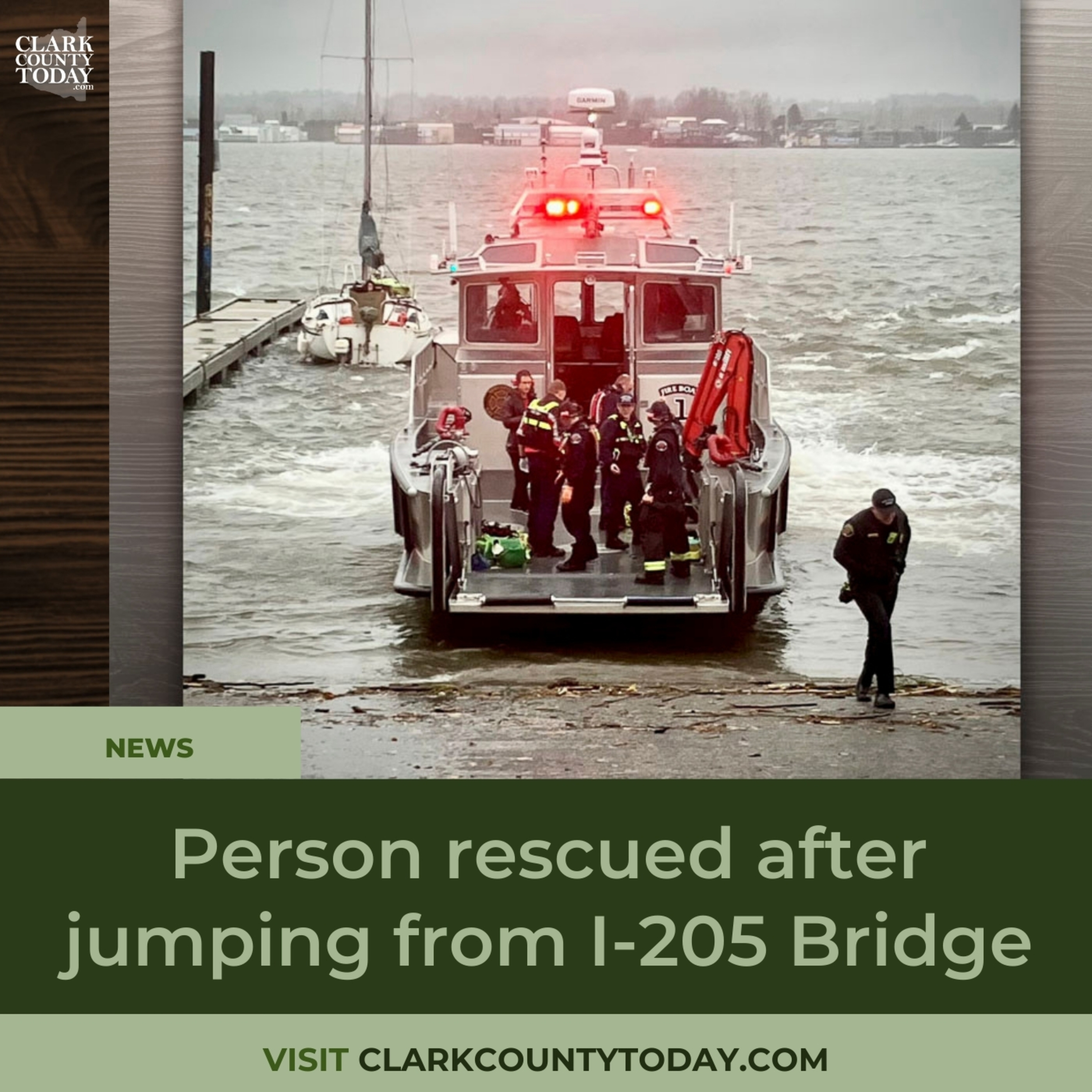 Person rescued after jumping from I-205 Bridge episode artwork