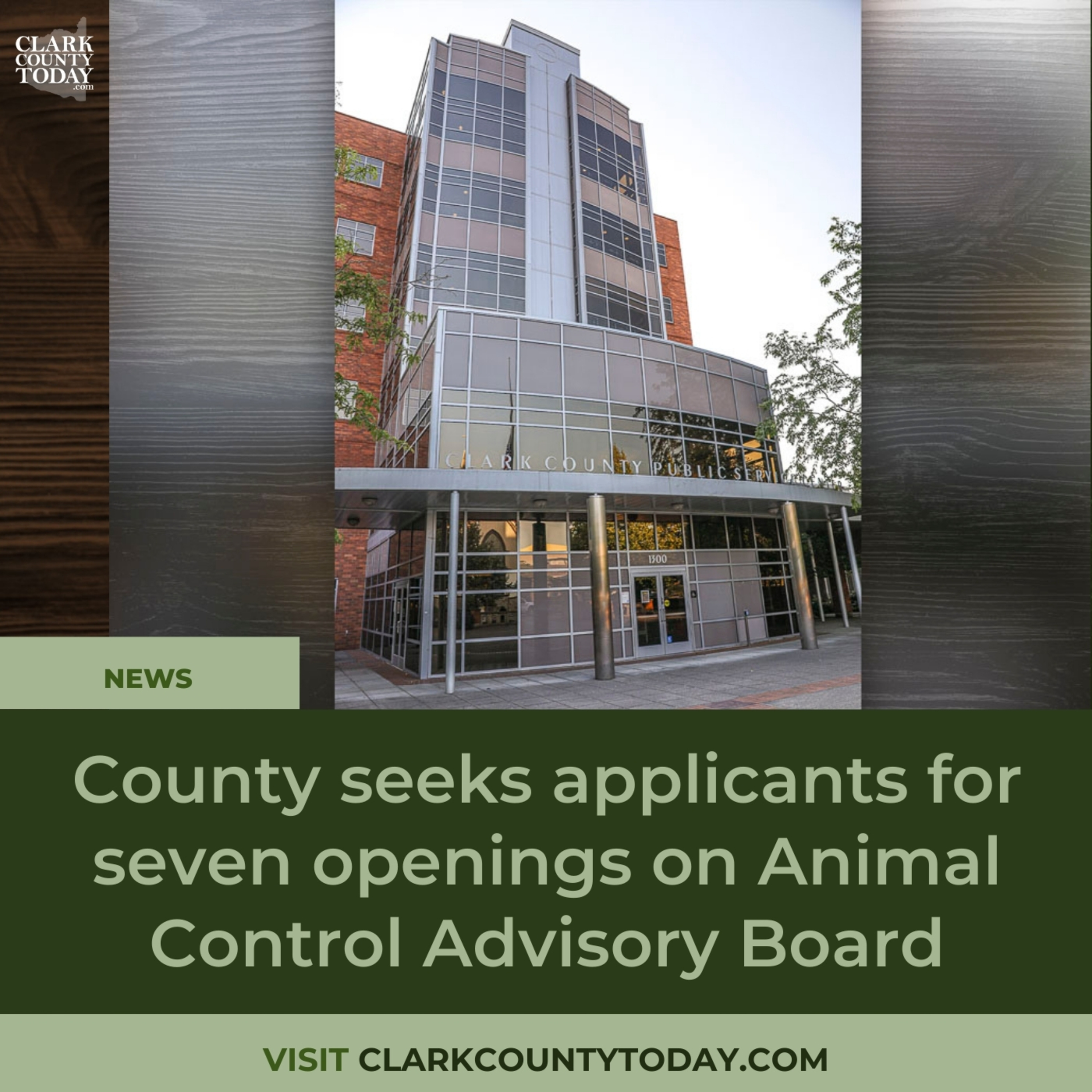 County seeks applicants for seven openings on Animal Control Advisory Board episode artwork