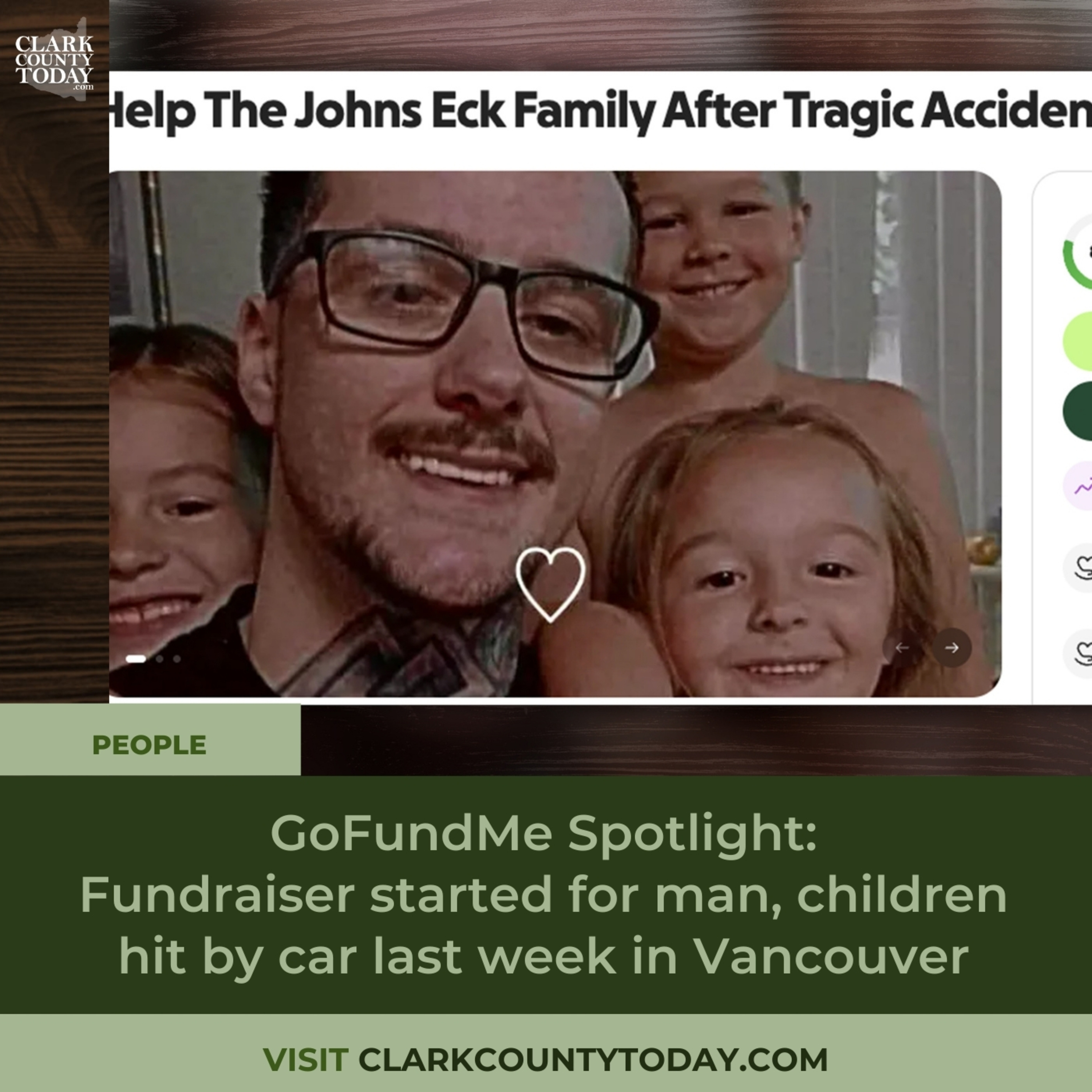 GoFundMe Spotlight: Fundraiser started for man, children hit by car last week in Vancouver