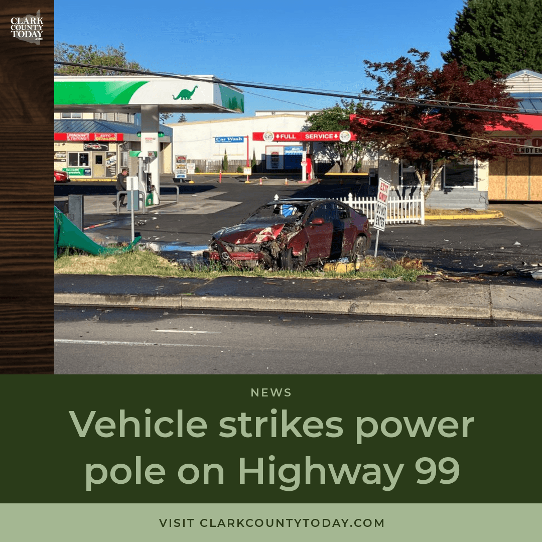 Vehicle Strikes Power Pole, Catches Fire on Highway 99 episode artwork