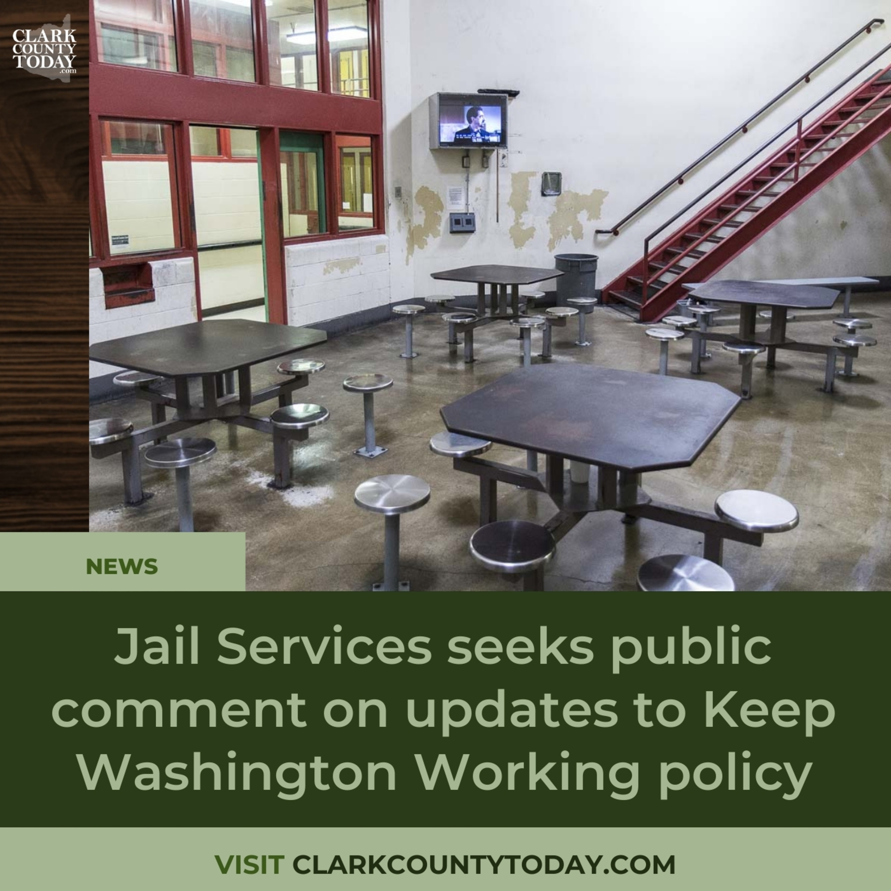 Jail Services seeks public comment on updates to Keep Washington Working policy