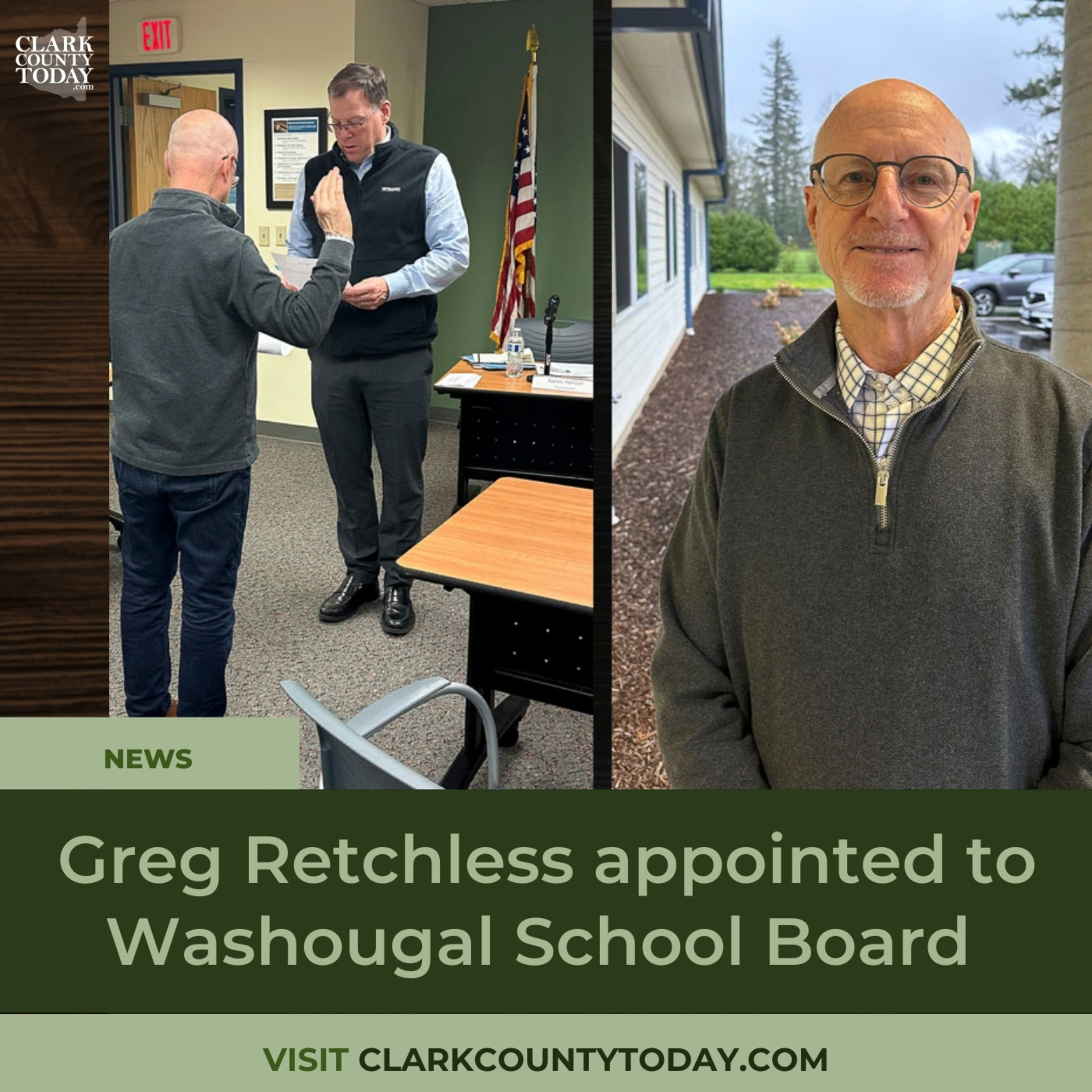 Washougal School Board welcomes Greg Retchless as new District 1 director episode artwork