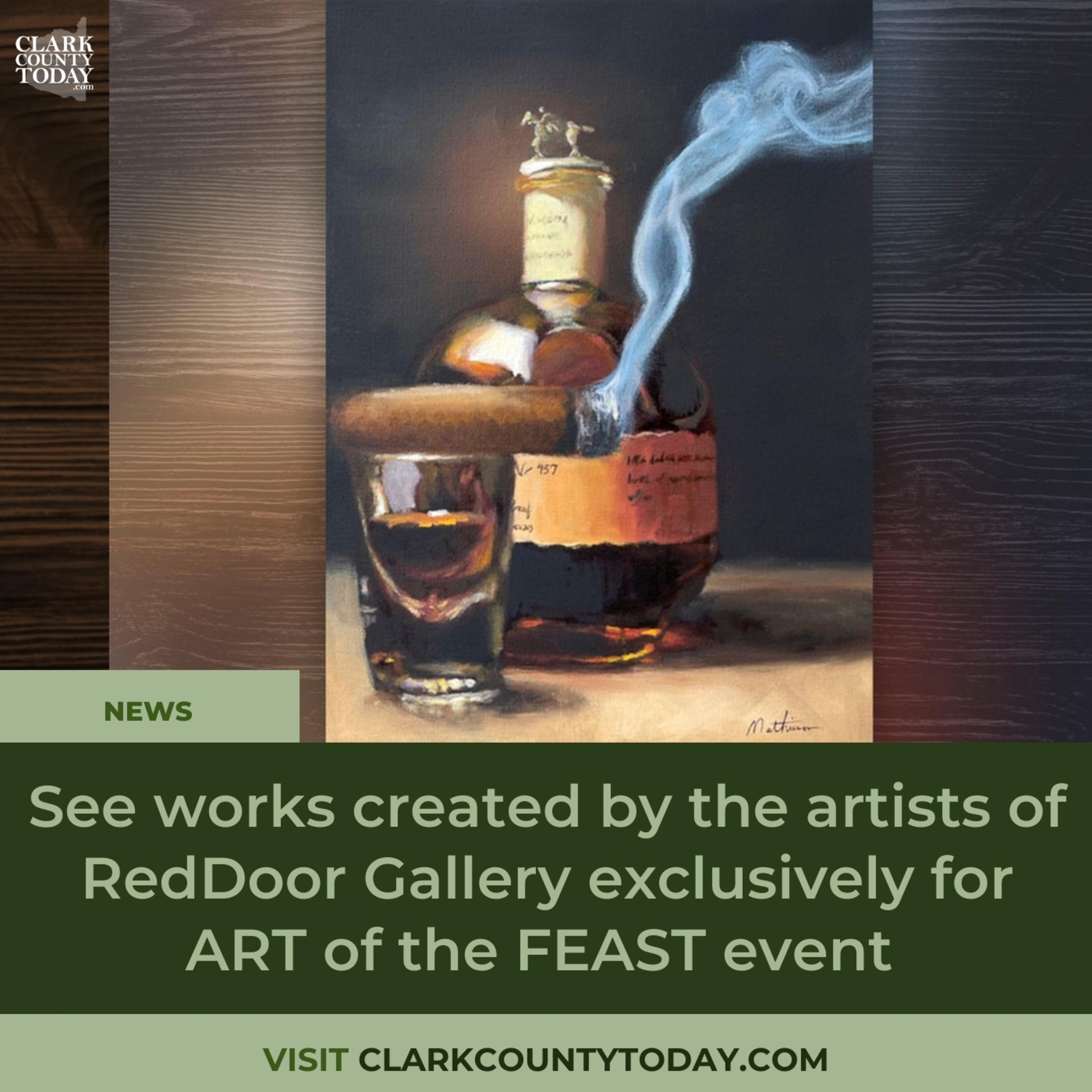 See works created by the artists of RedDoor Gallery exclusively for ART of the FEAST event episode artwork