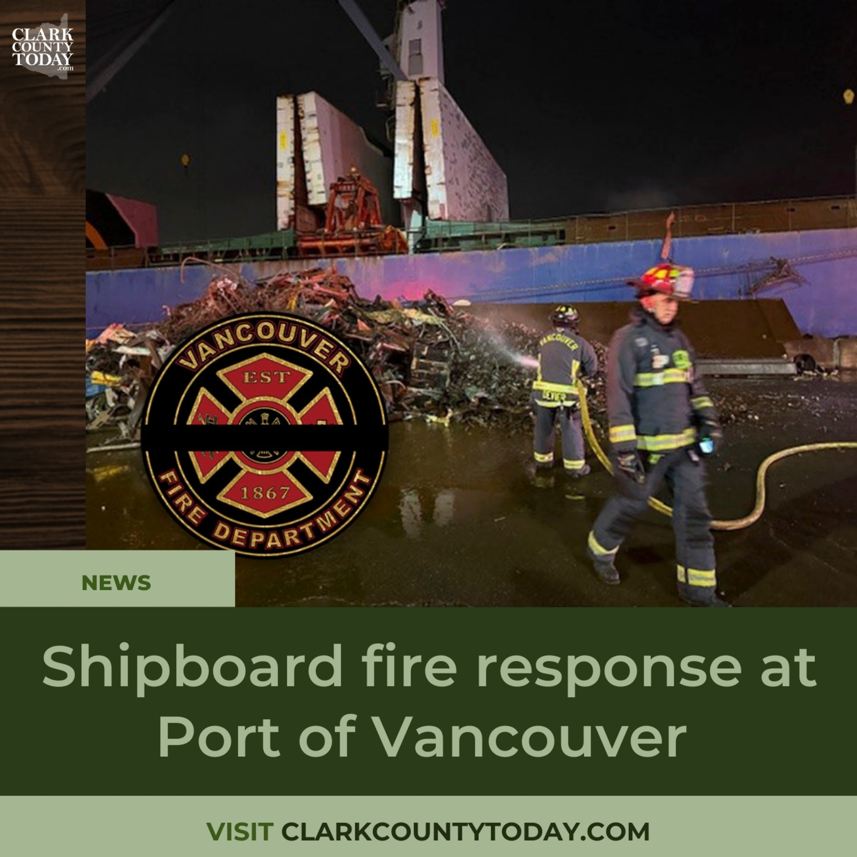 Shipboard fire response at Port of Vancouver episode artwork