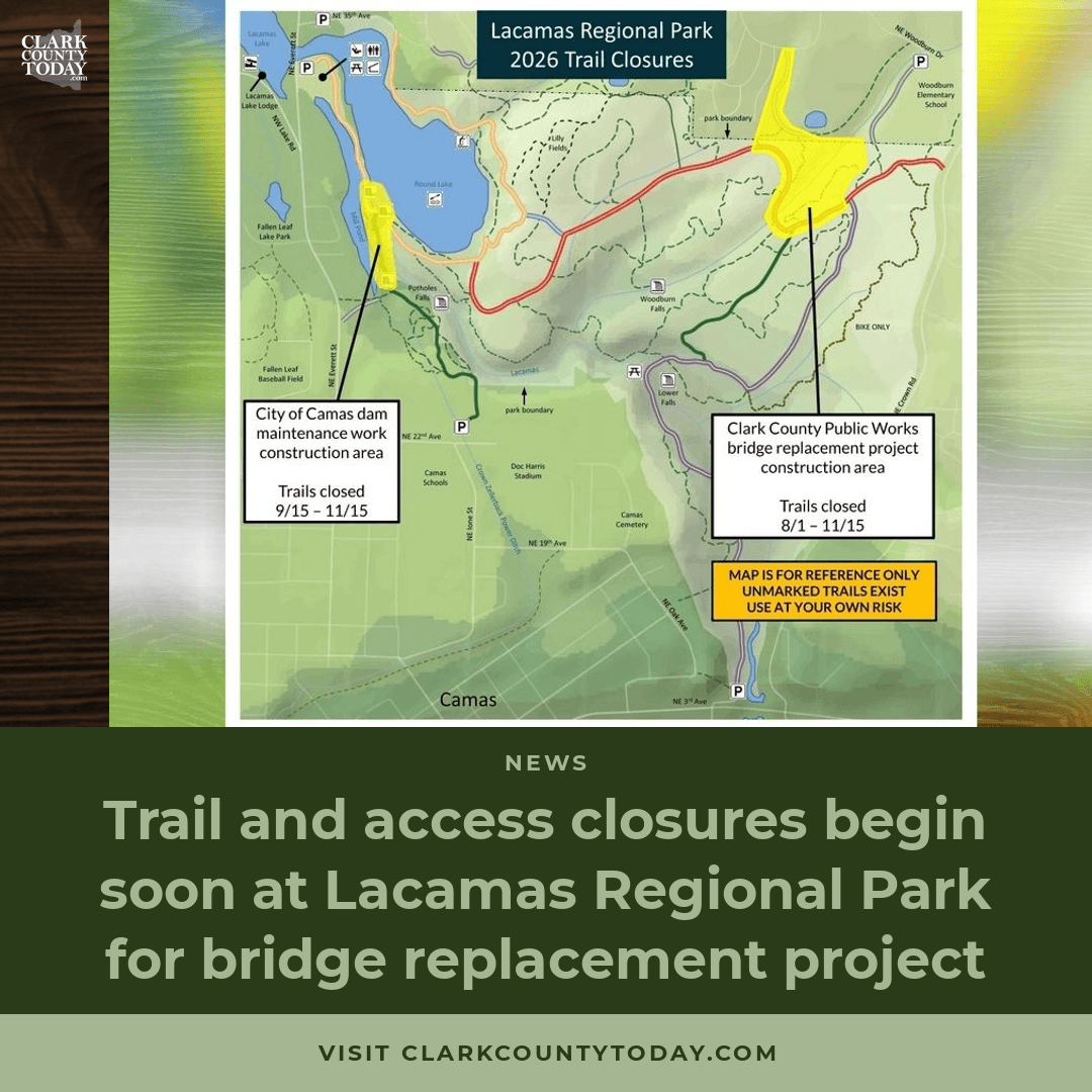 Lacamas Park Trail Closures: Bridge Work Starts in August episode artwork