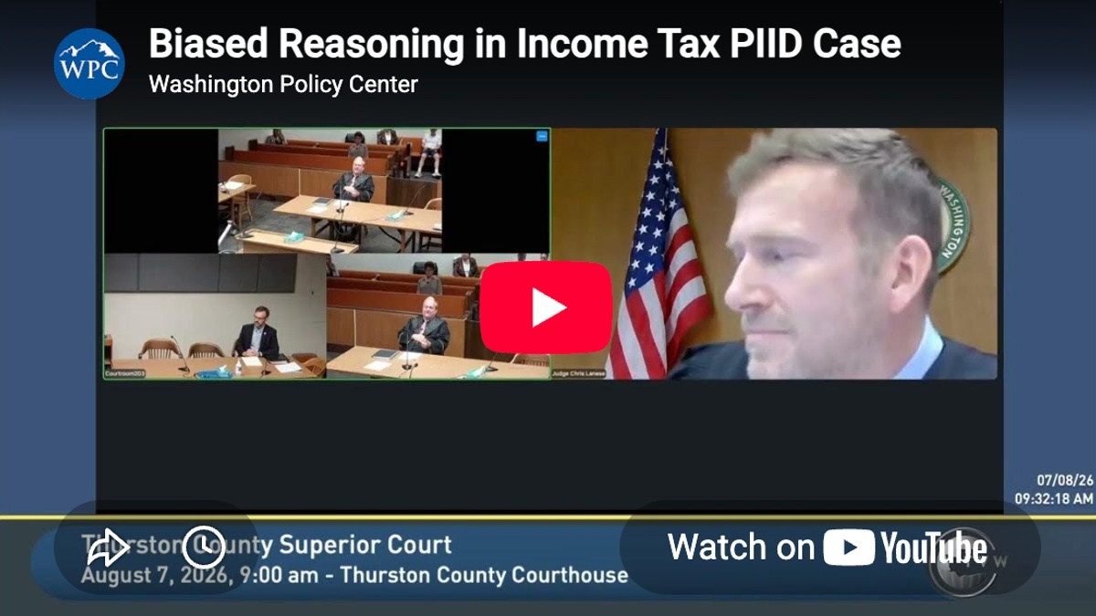 Opinion: Judge’s own words expose the bias in Washington’s income-tax repeal impact disclosure