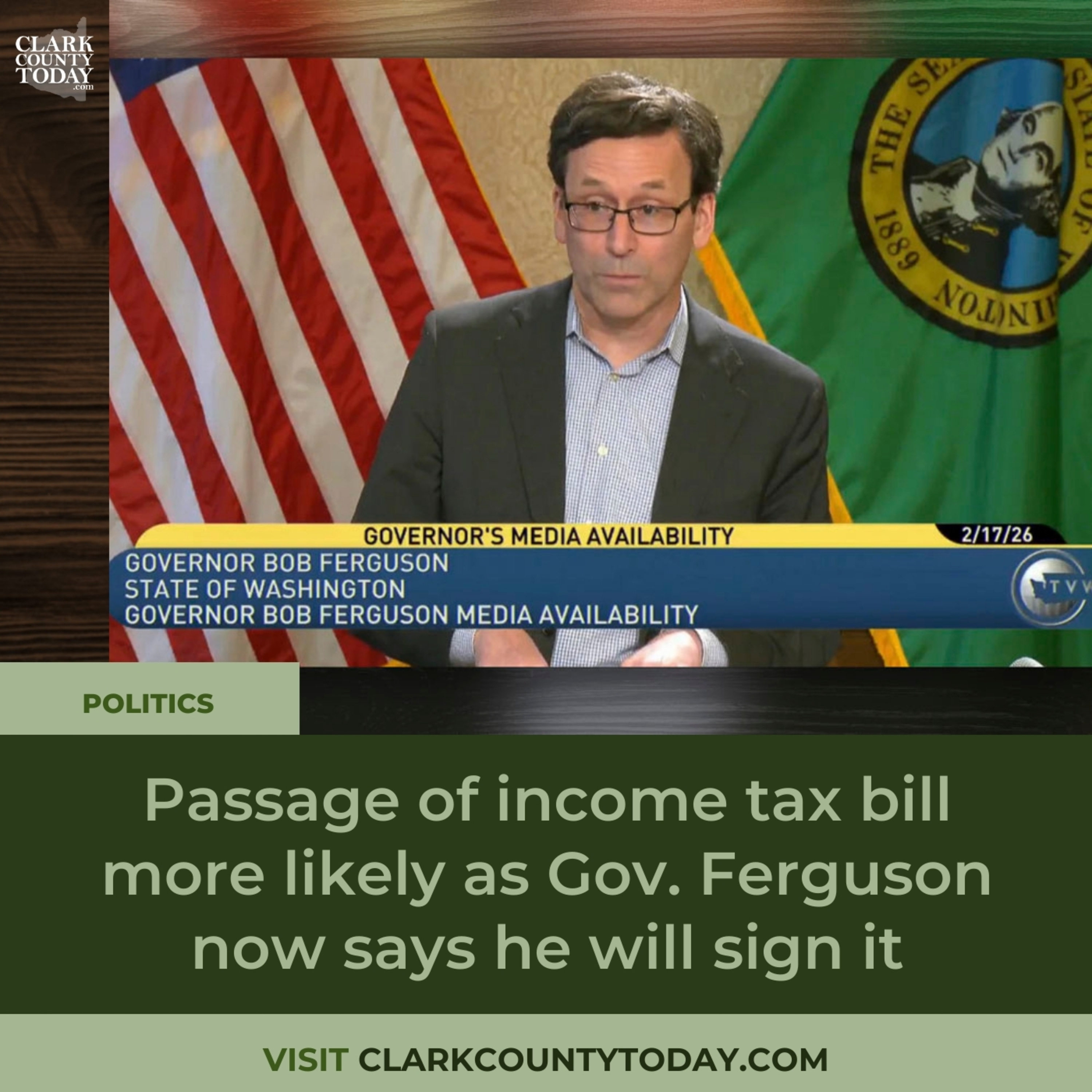 Washington Income Tax Proposal Gains Support from Gov. Ferguson episode artwork
