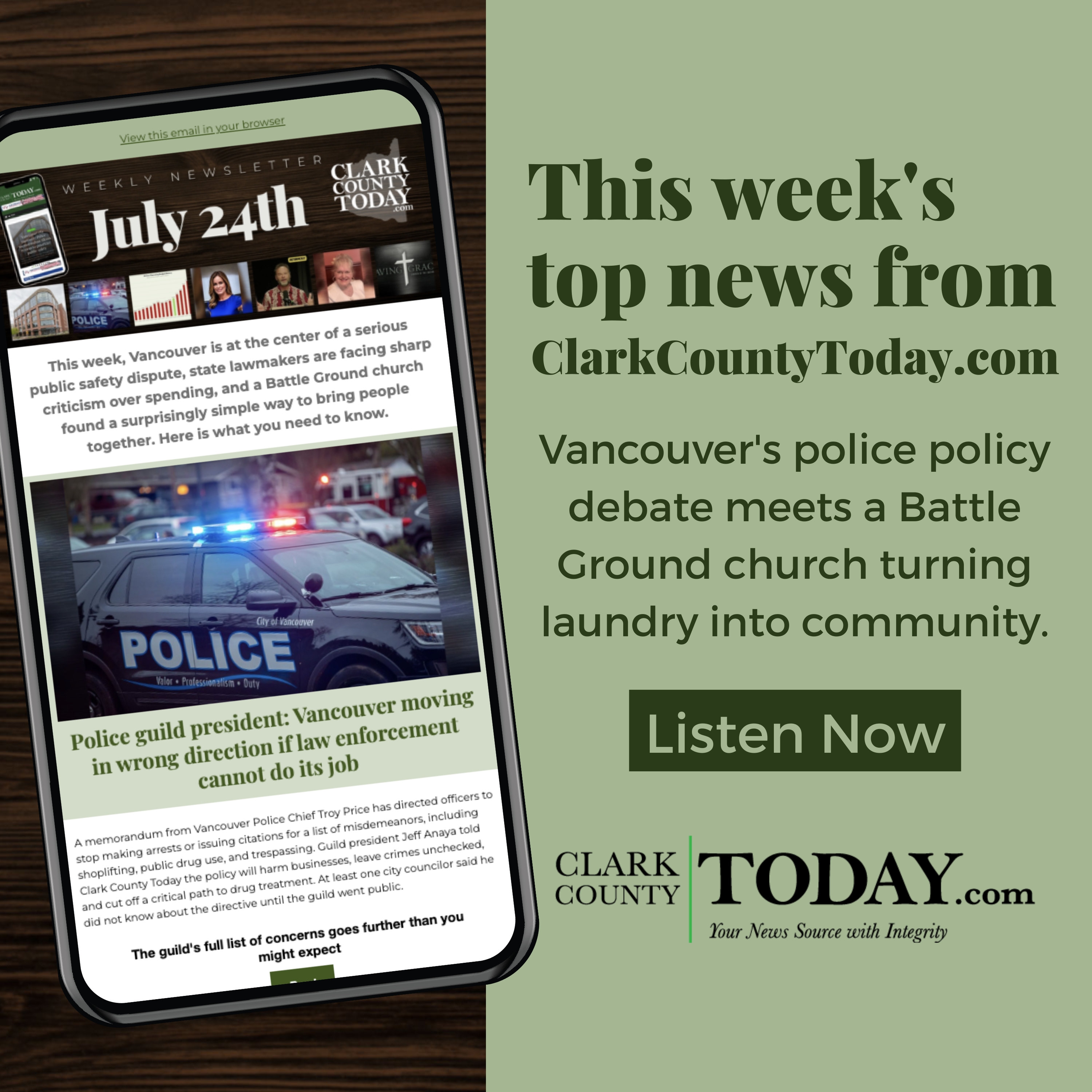 Clark County Today Newsletter: July 23, 2026 episode artwork
