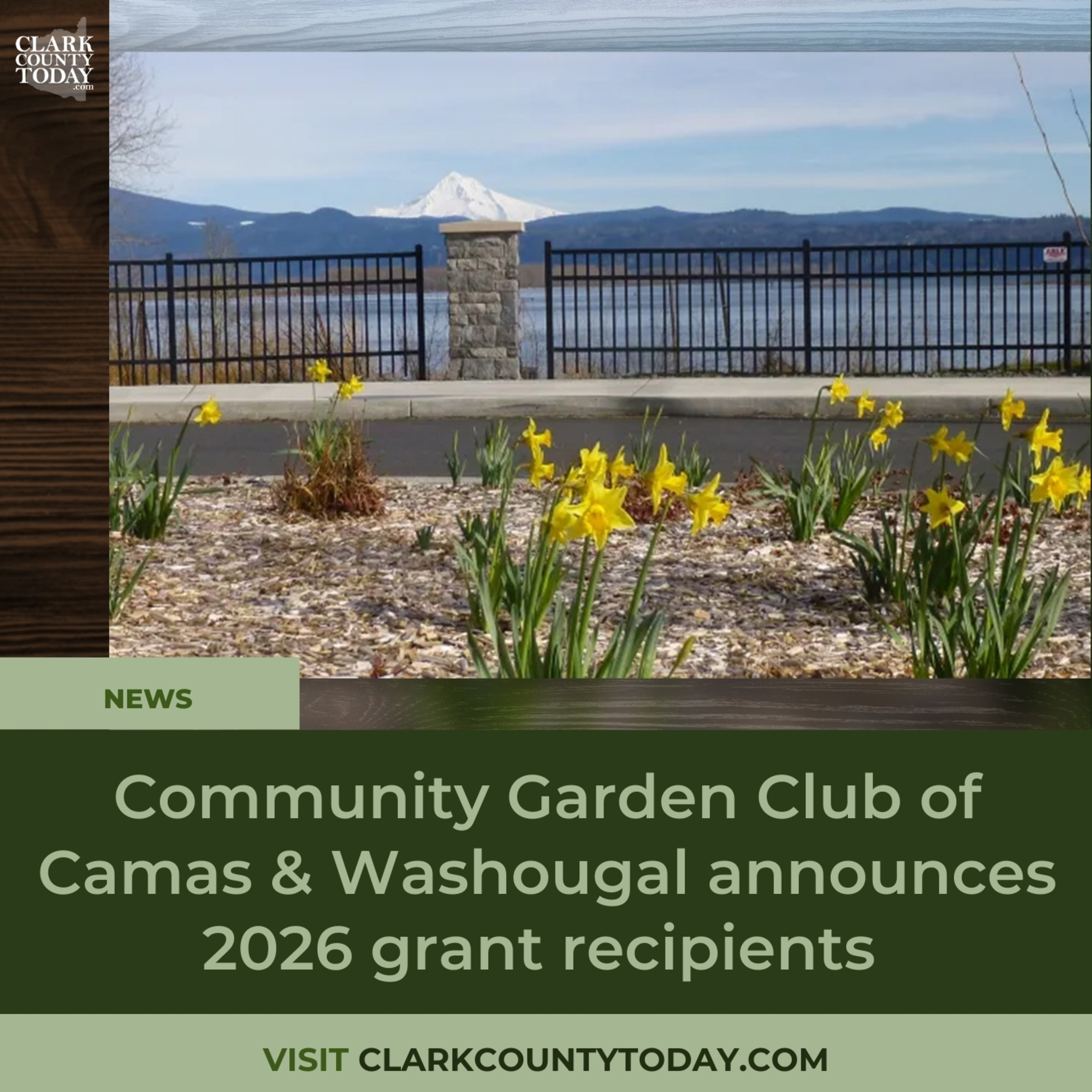 Community Garden Club of Camas & Washougal announces 2026 grant recipients episode artwork