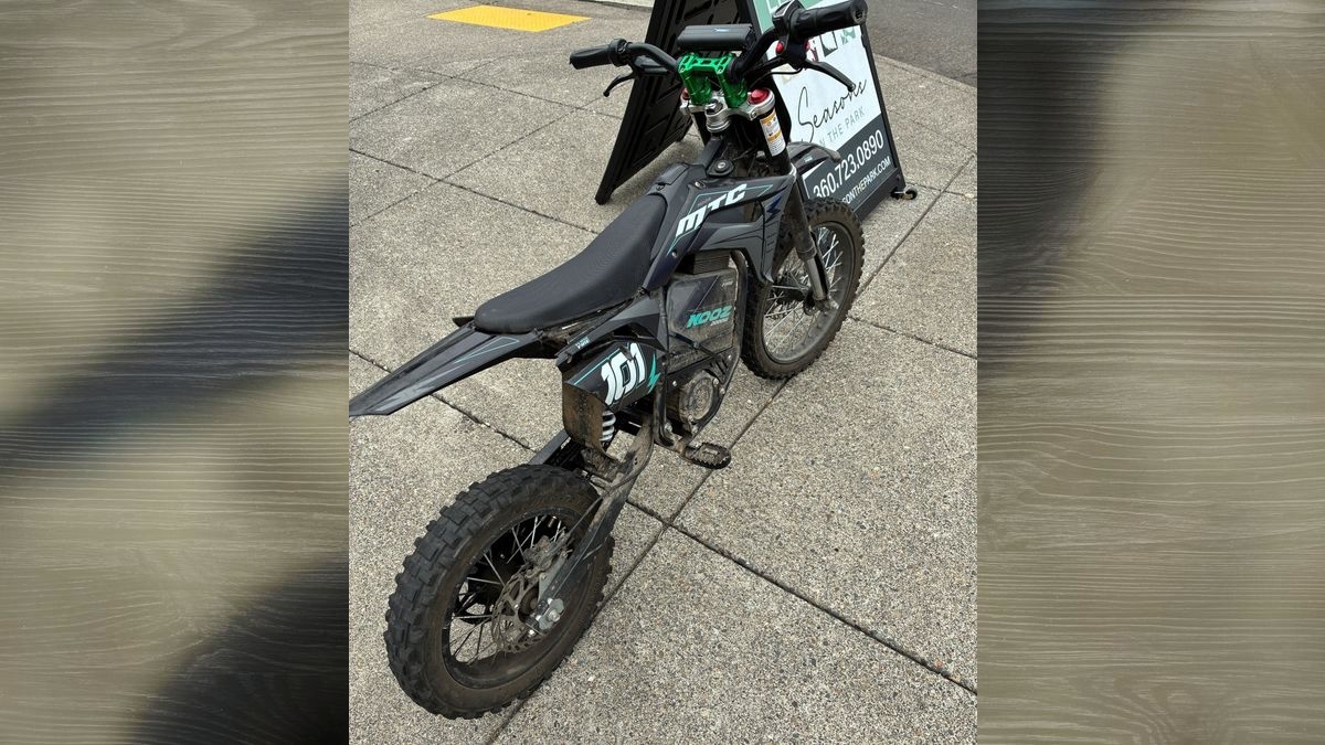 E-motorcycle collides with truck in Battle Ground