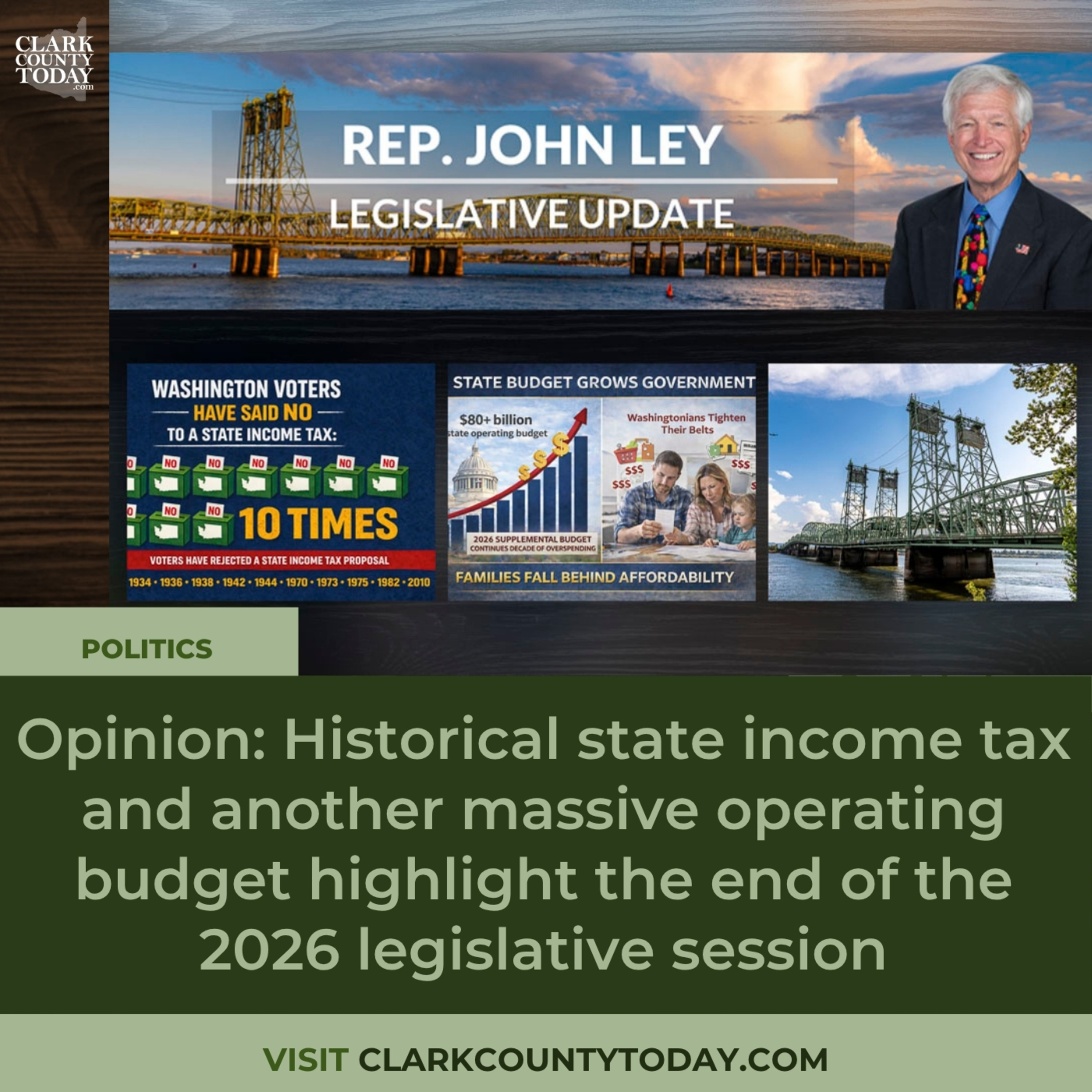 Rep. John Ley on state income tax, $80B budget, and Clark County projects episode artwork