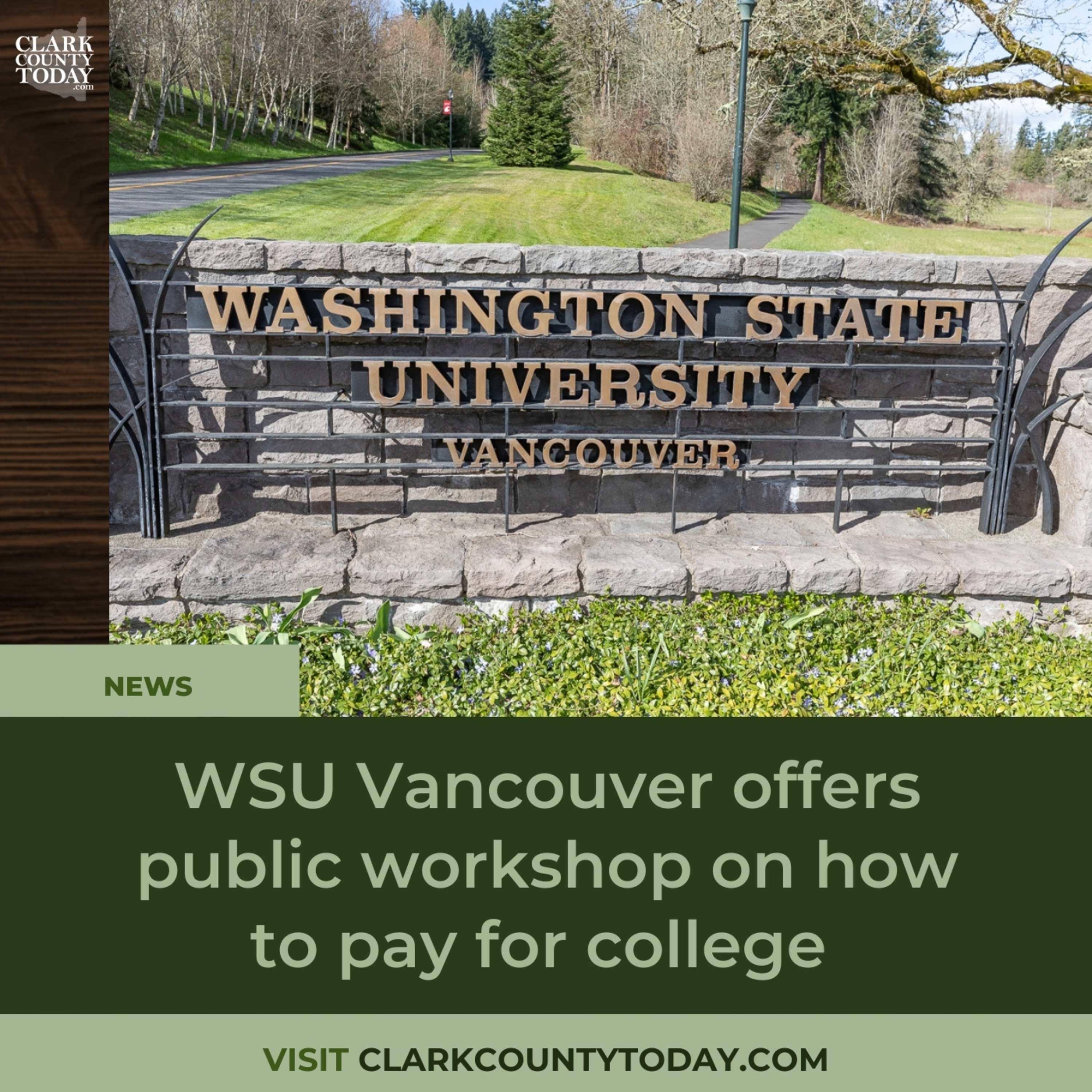 WSU Vancouver offers public workshop on how to pay for college episode artwork