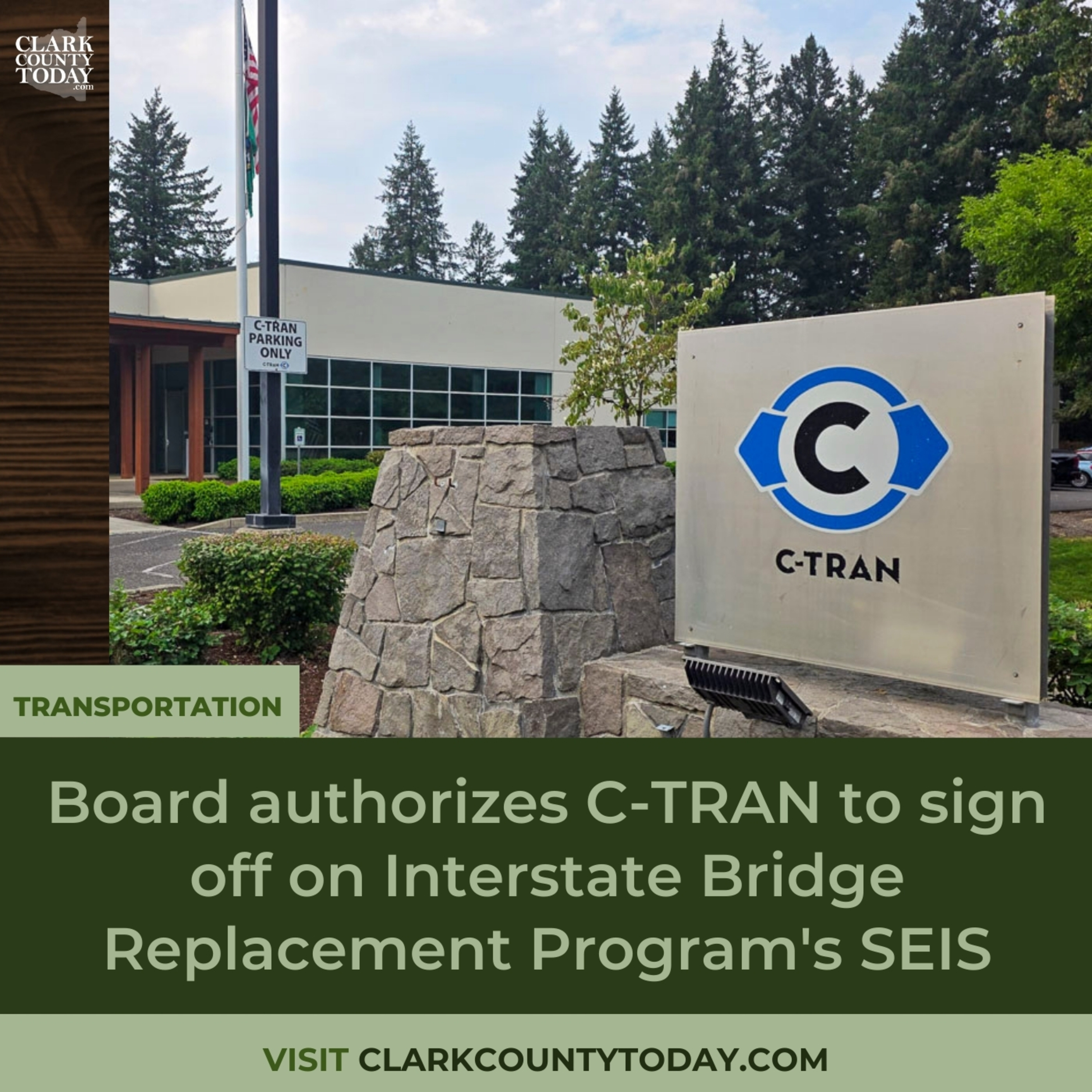 Board authorizes C-TRAN to sign off on Interstate Bridge Replacement Program's SEIS episode artwork