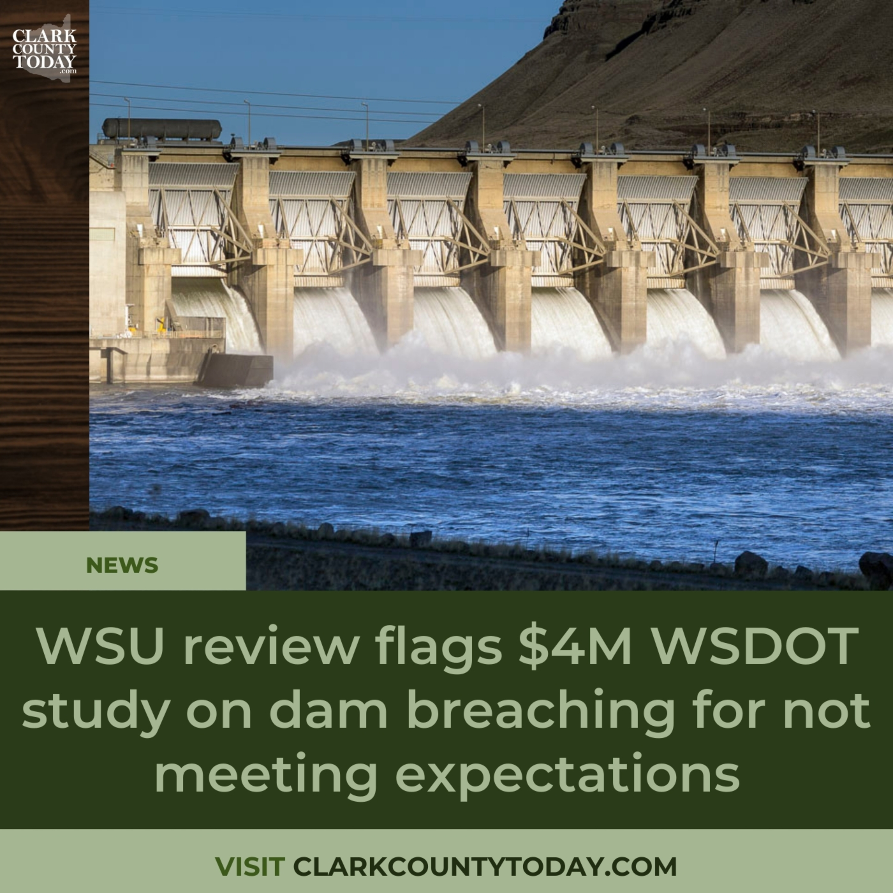 WSU review flags $4M WSDOT study on dam breaching for not meeting expectations