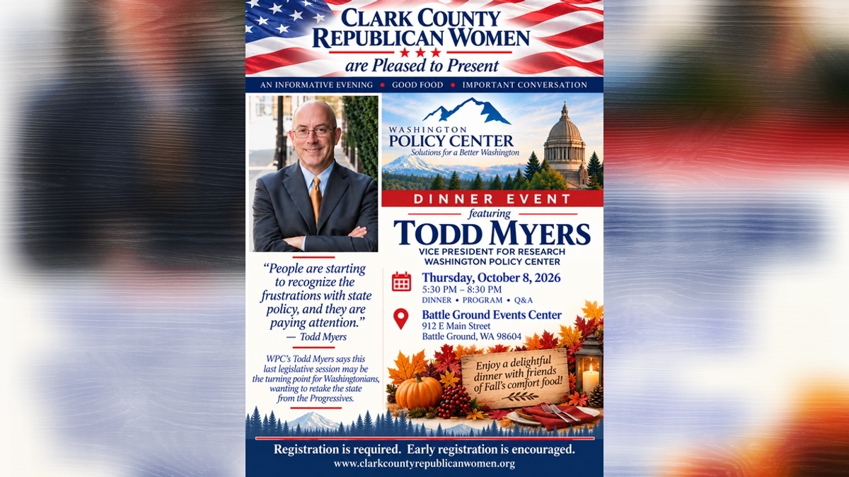 Clark County Republican Women to host dinner event with Todd Myers