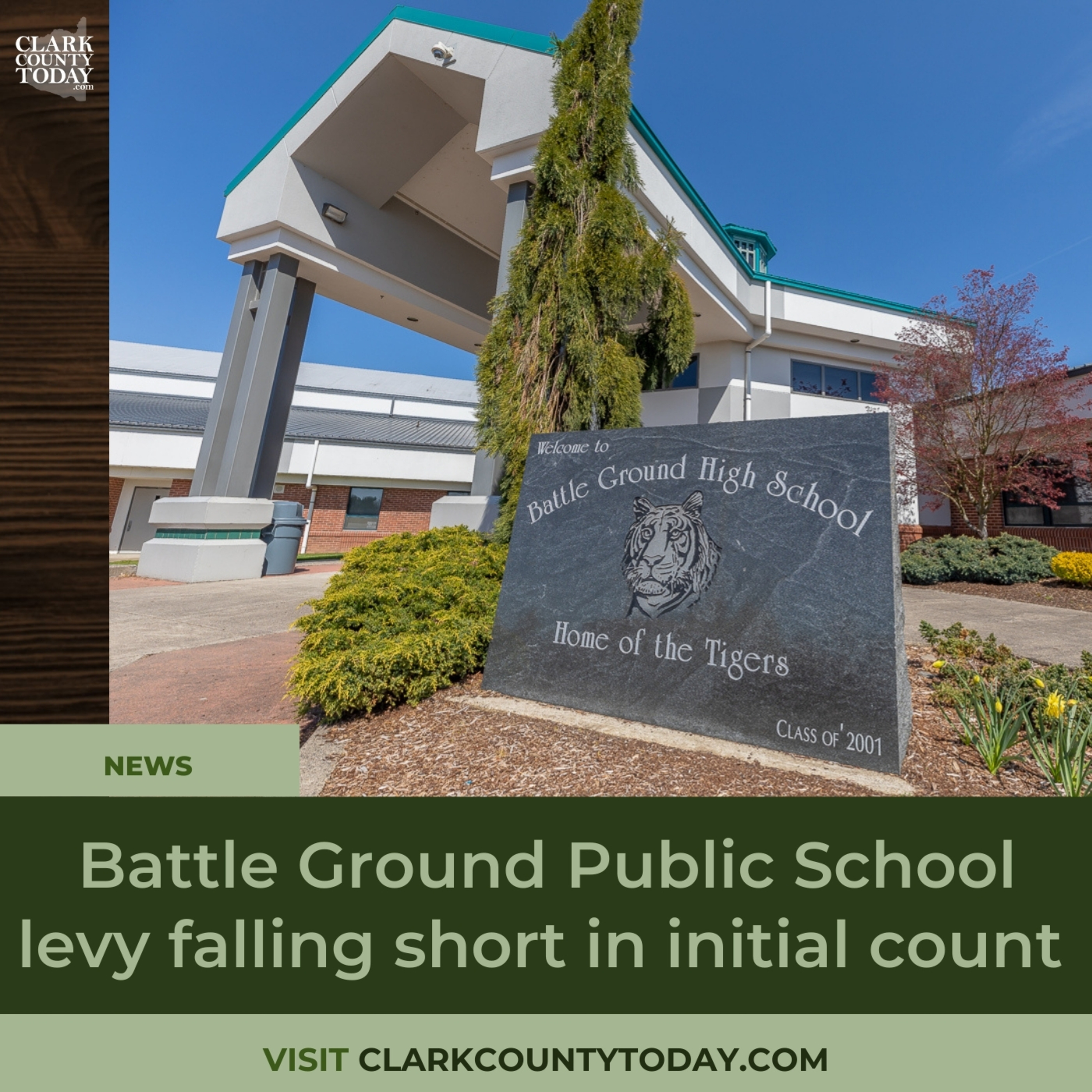 Battle Ground Public School levy falling short in initial count episode artwork