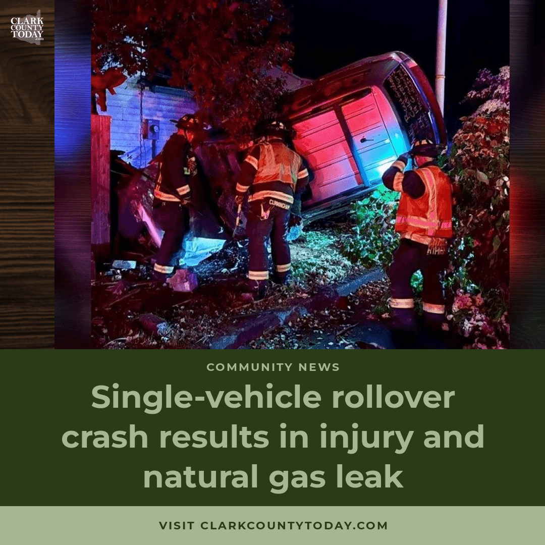 Rollover Crash and Gas Leak on SE 20th Street in Vancouver