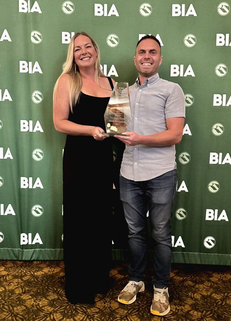 Interior designer Renee Hicks and builder Niall Glavin. 