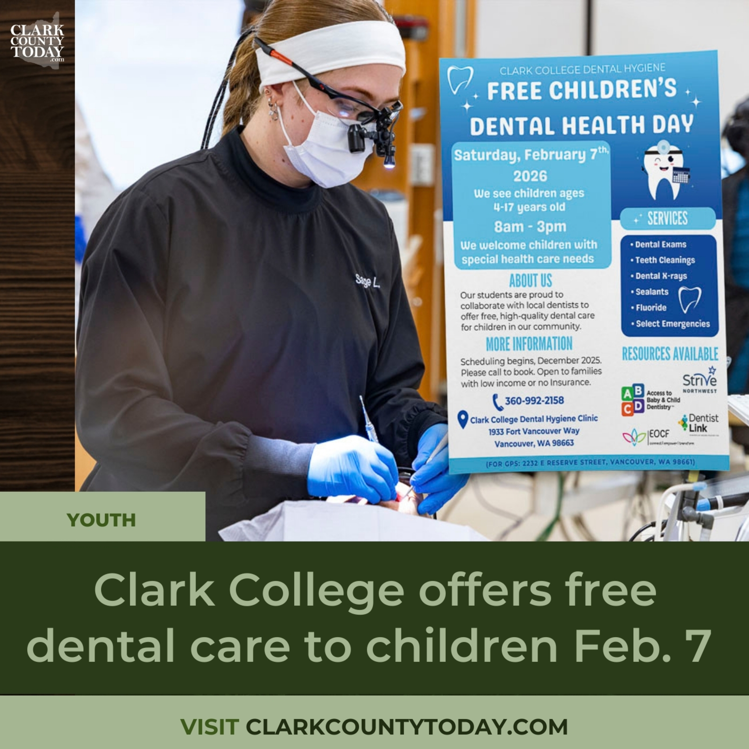 Clark College offers free dental care to children Feb. 7 episode artwork